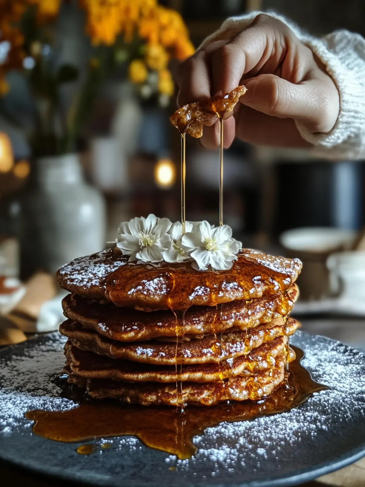 Gingerbread Pancakes With Spiced Syrup for Cozy Mornings 3 Gingerbread Pancakes With Spiced Syrup