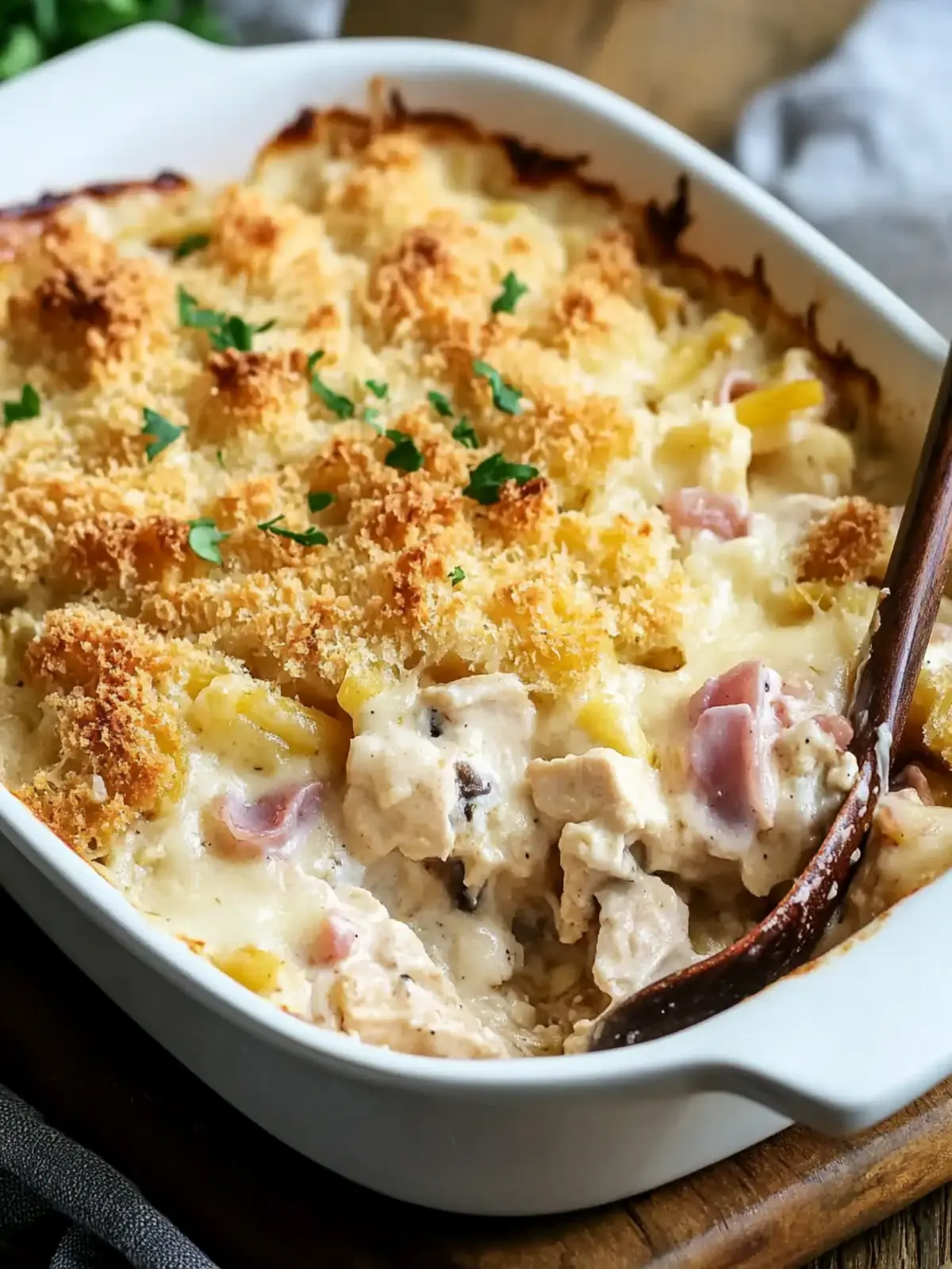 Irresistible Chicken Cordon Bleu Casserole for Easy Family Dinners 4 Chicken Cordon Bleu Casserole