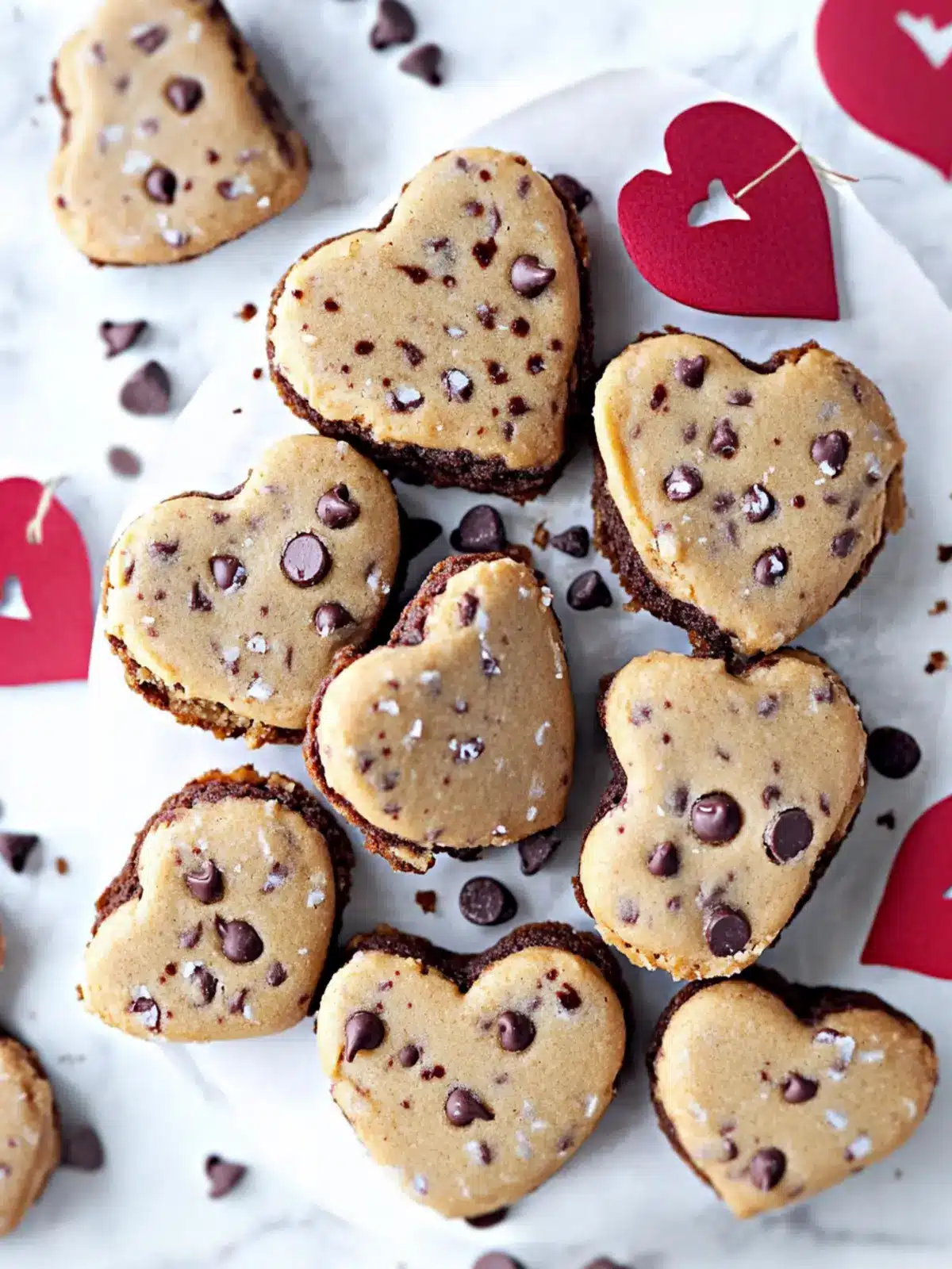 No Bake Chocolate Chip Cookie Dough Hearts Sweet Family Fun 4 Chocolate Chip Cookie Dough Hearts (w/ Video)