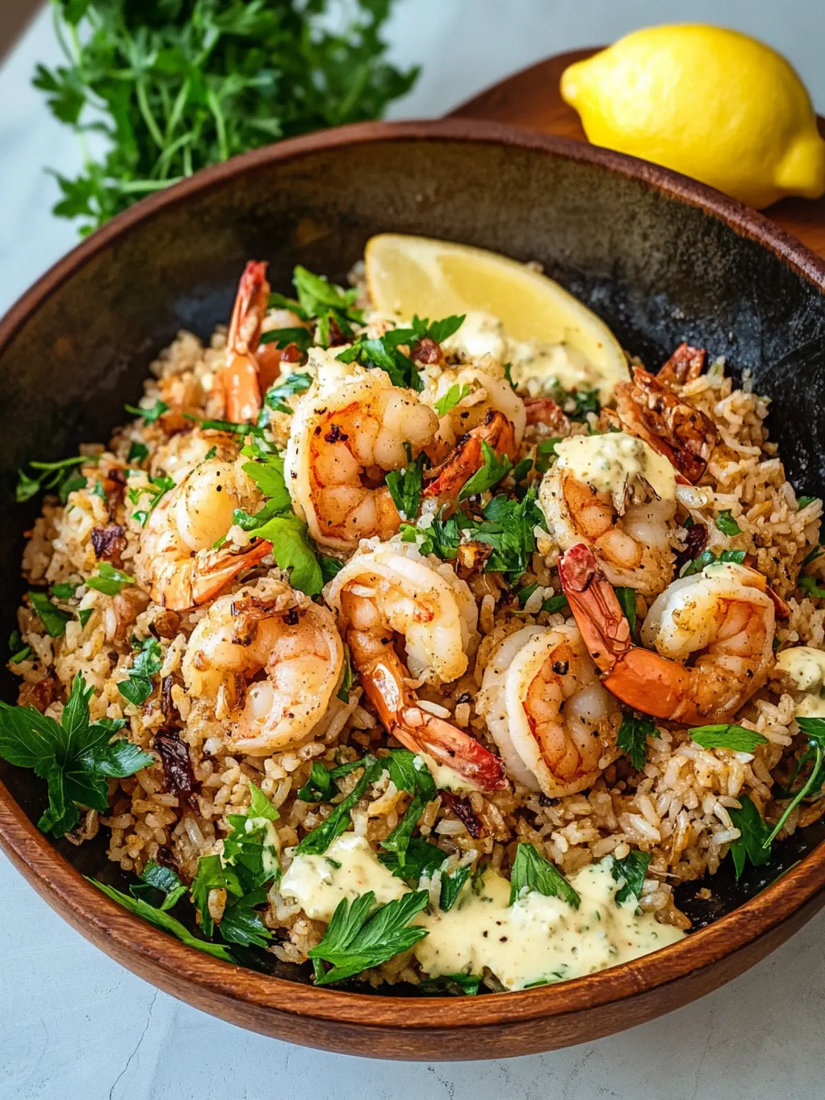 Crispy Rice Salad with Garlic Shrimp for Fresh Flavor Bliss 3 Crispy Rice Salad with Garlic Shrimp