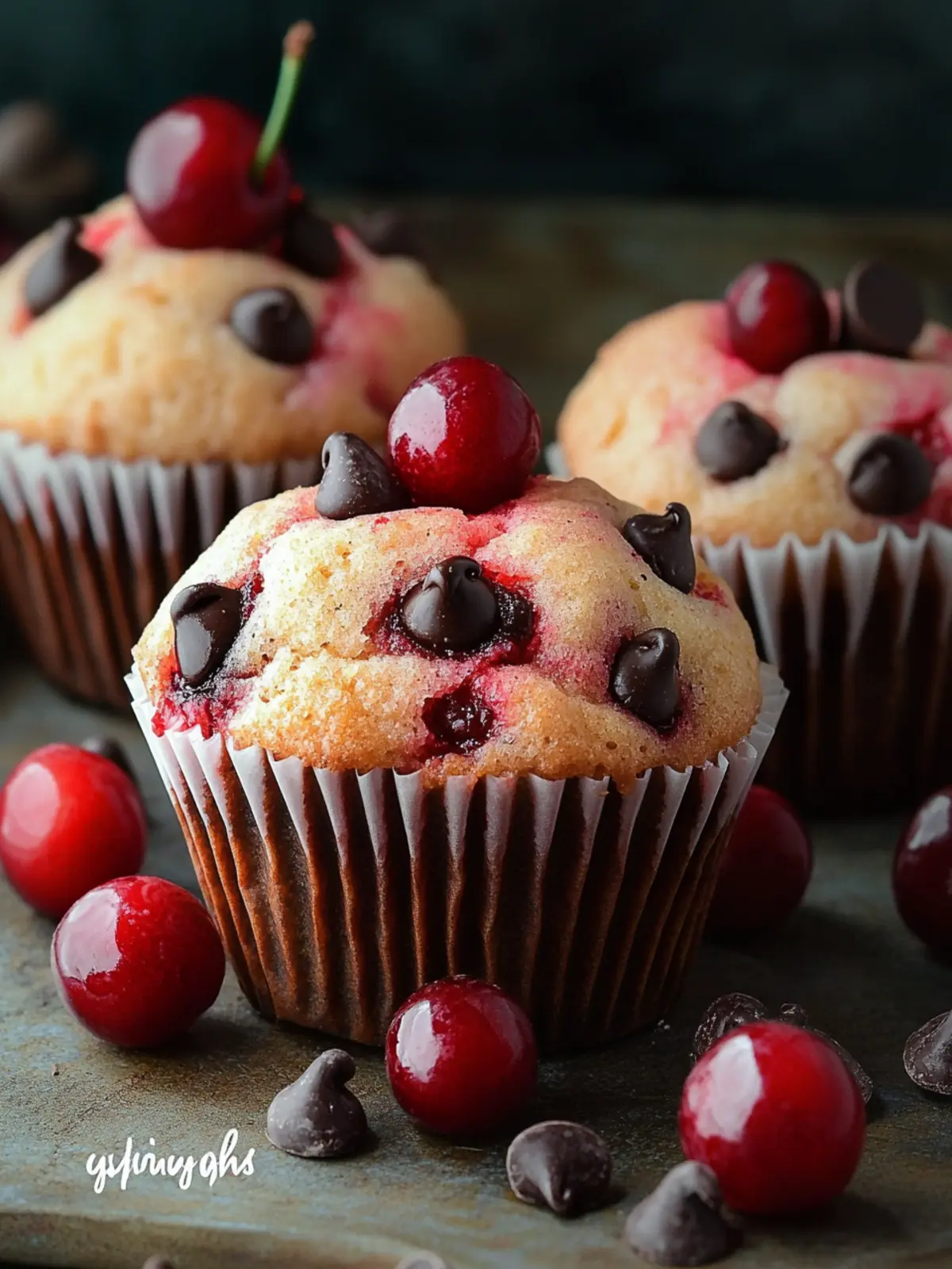 Cherry Chocolate Chip Muffins: Sweeten Your Day with This Treat 2 Cherry Chocolate Chip Muffins