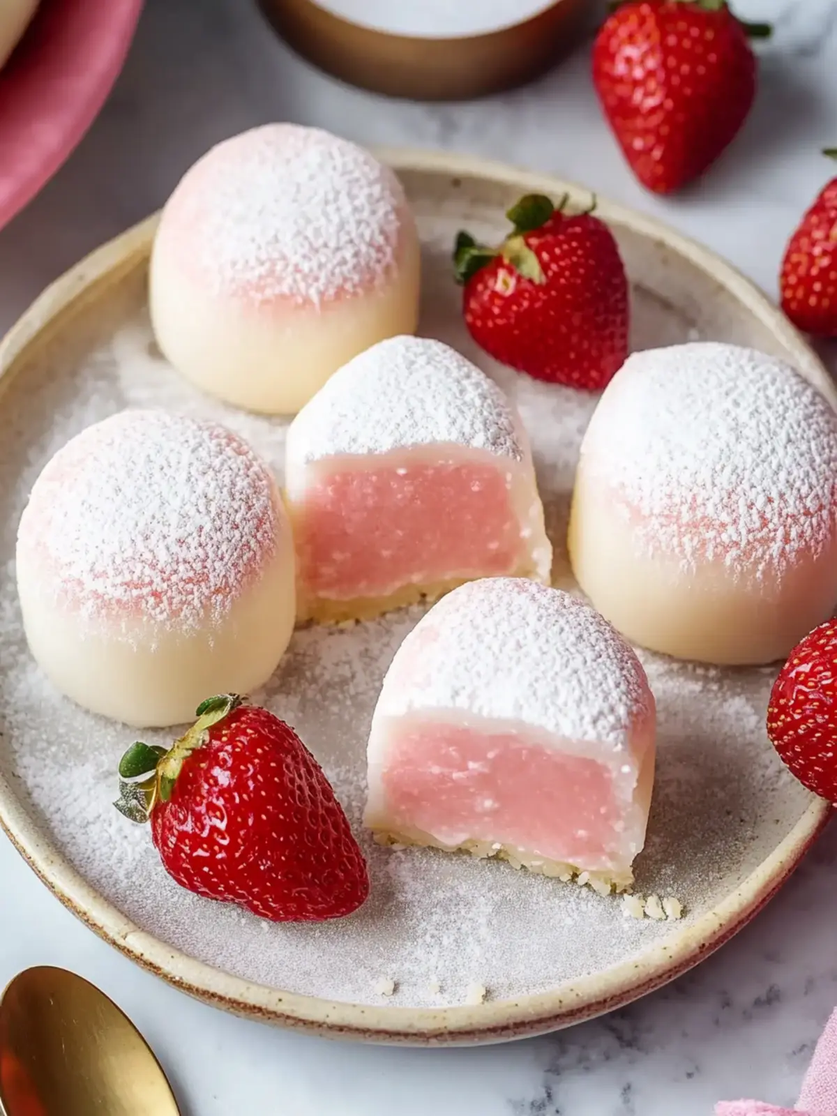 Strawberry Cheesecake Mochi: Delight in Every Chewy Bite 4 Strawberry Cheesecake Mochi: Delight in Every Chewy Bite