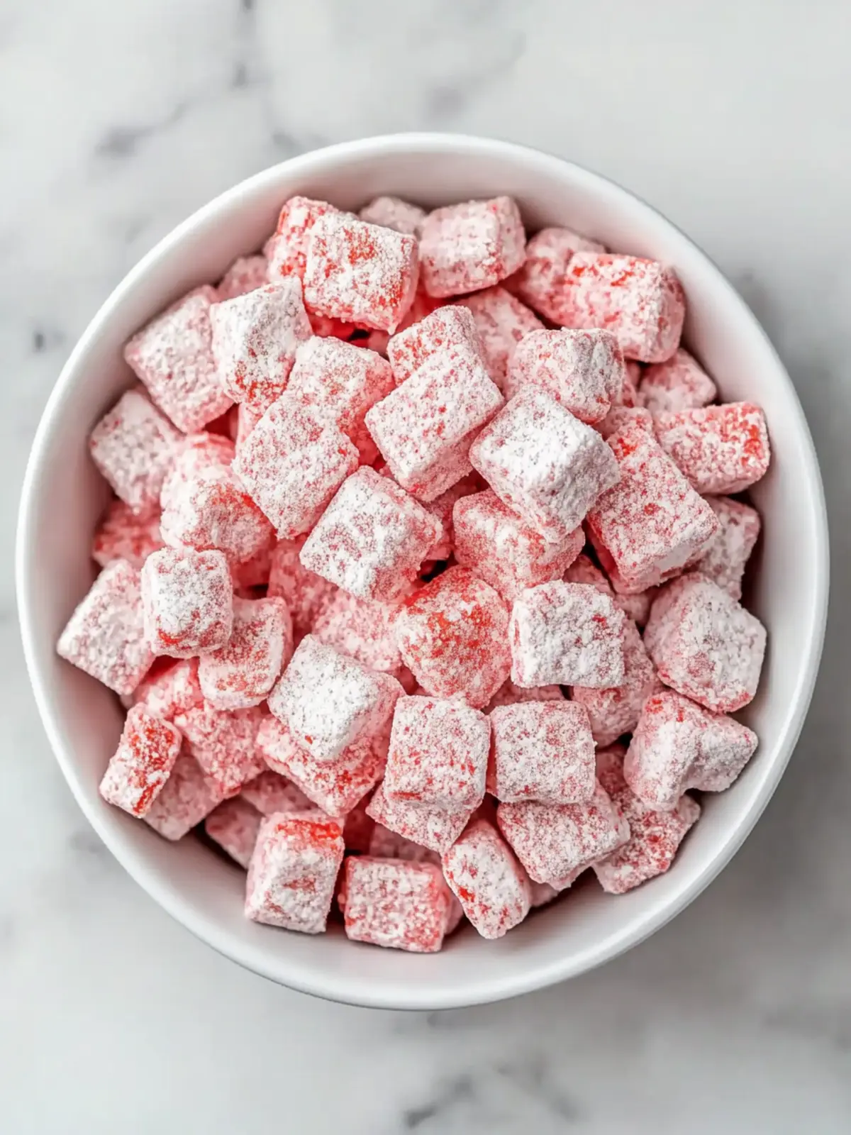 Easy Strawberry Shortcake Puppy Chow for Sweet Snack Joy 3 Easy Strawberry Shortcake Puppy Chow