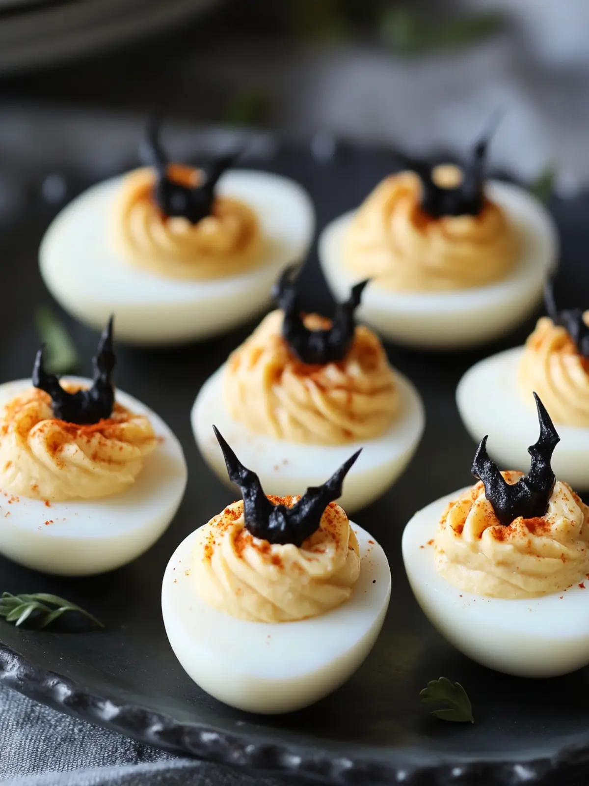 Spooky Deviled Eggs to Haunt Your Halloween Party 2 Spooky Deviled Eggs