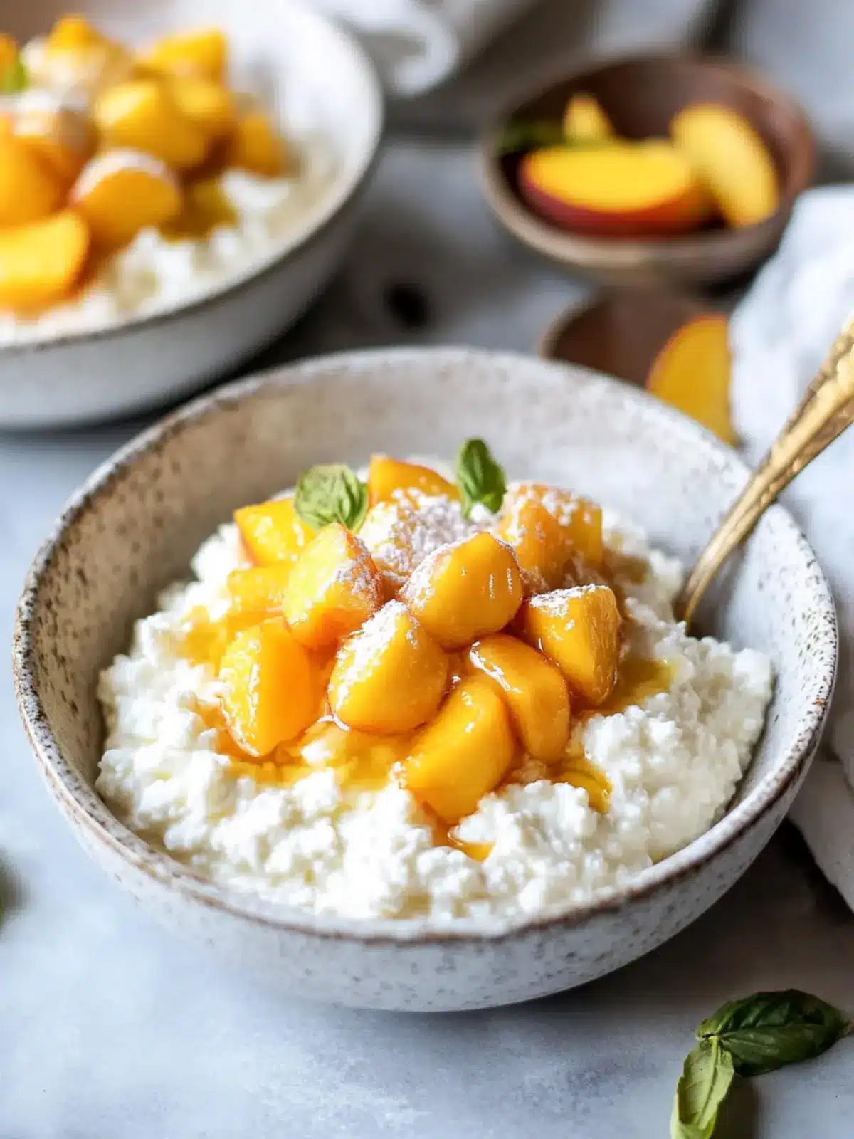 Peach Pie Cottage Cheese Bowls for a Quick Protein Boost 3 Peach Pie Cottage Cheese Bowls