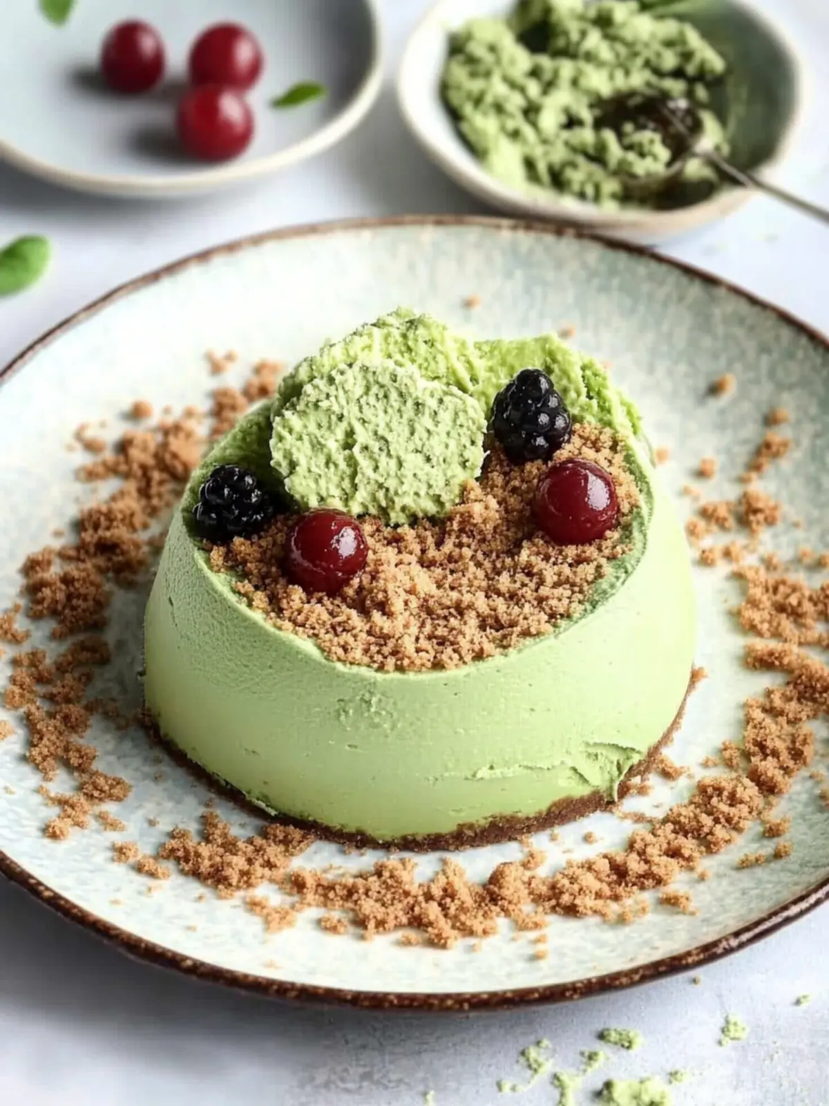 Light Matcha Tea Cheesecake: A Wholesome No-Bake Delight 2 Light Matcha Tea Cheesecake
