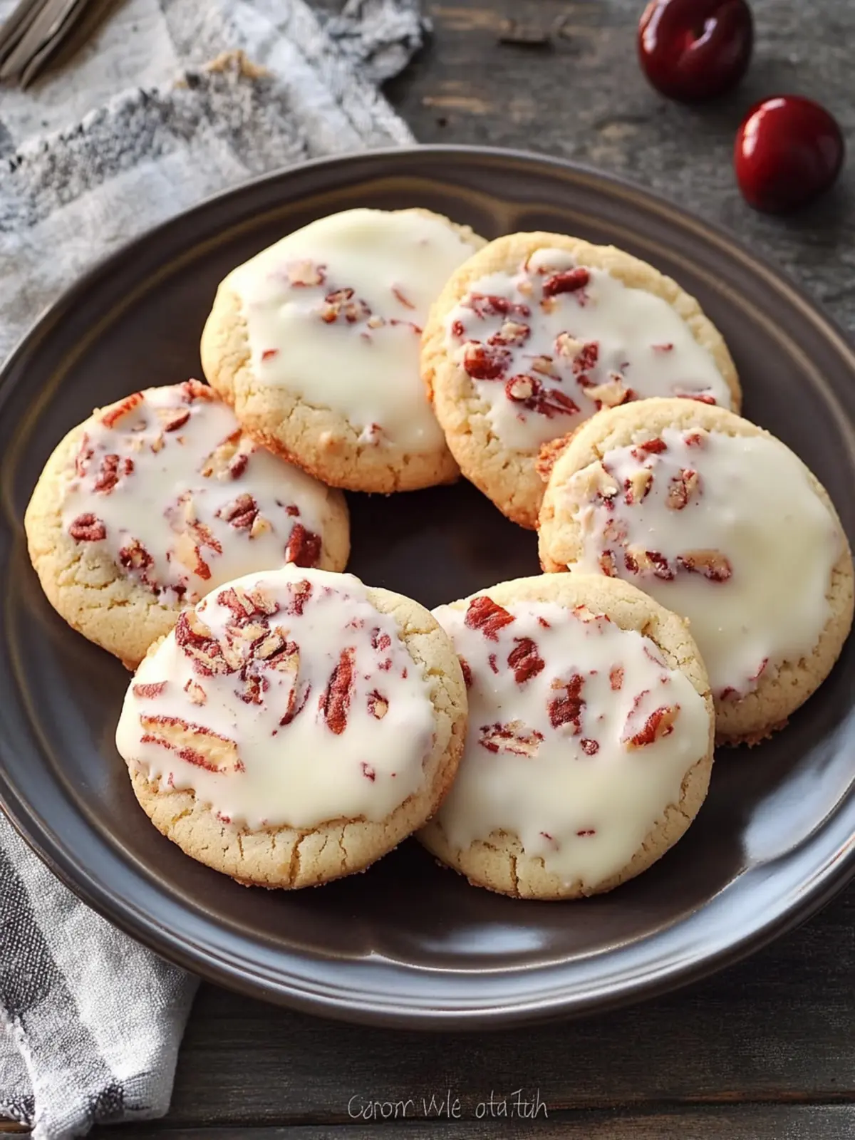 Whip Up Irresistible White Chocolate-Dipped Cherry Pecan Cookies 3 White Chocolate-Dipped, Cherry Pecan Cookies