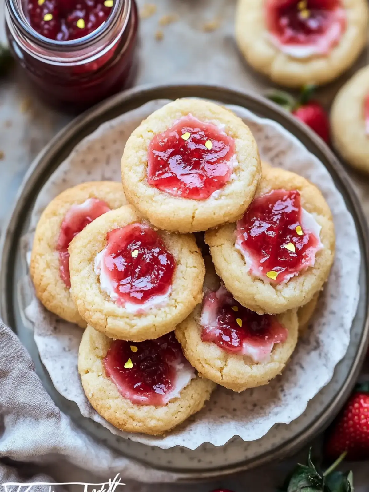 Delicious Strawberry Jam Cheesecake Cookies You ll Love 4 Strawberry Jam Cheesecake Cookies