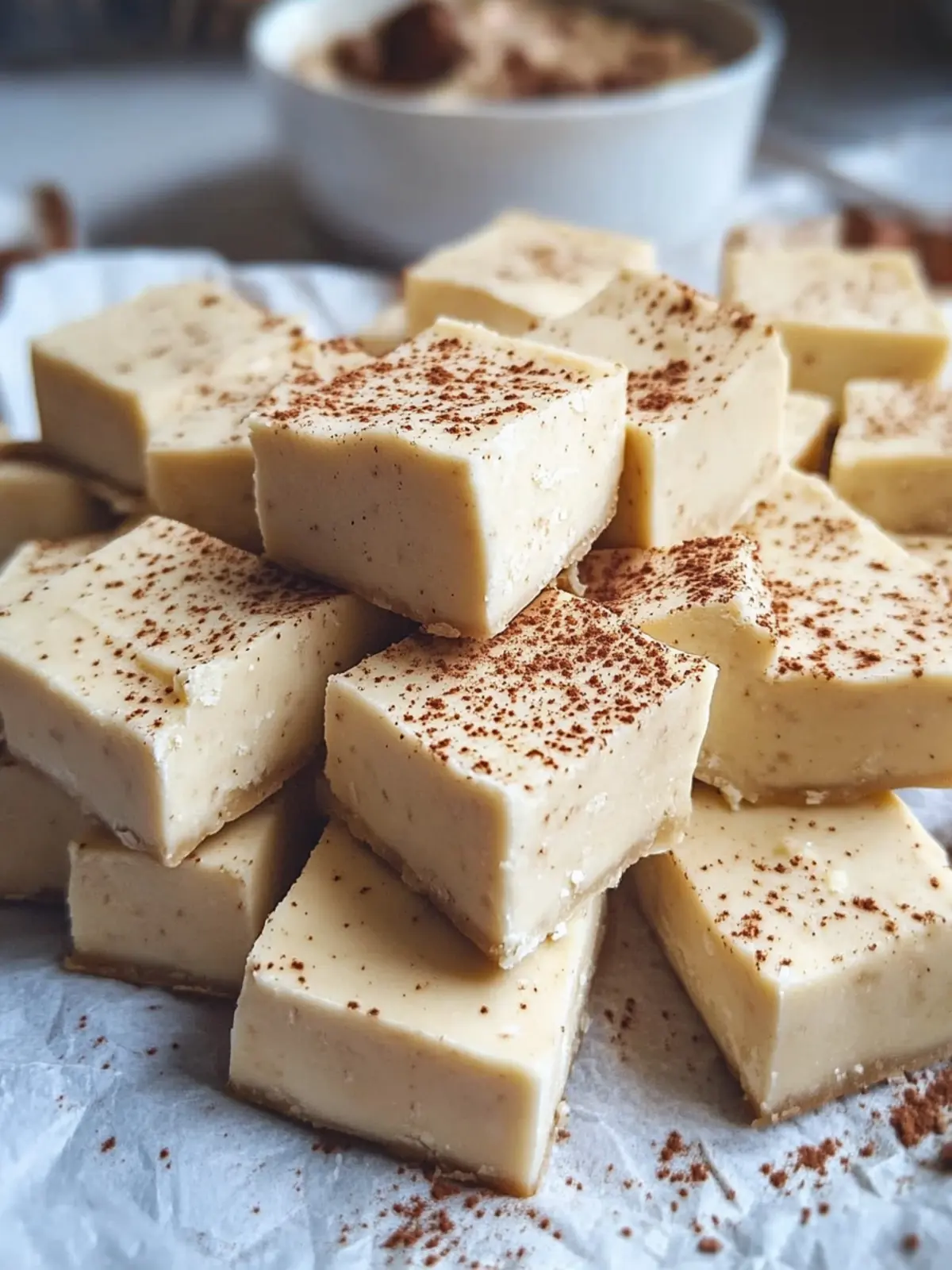 Decadent Eggnog Fudge That's a Holiday Must-Try! 4 Decadent Eggnog Fudge