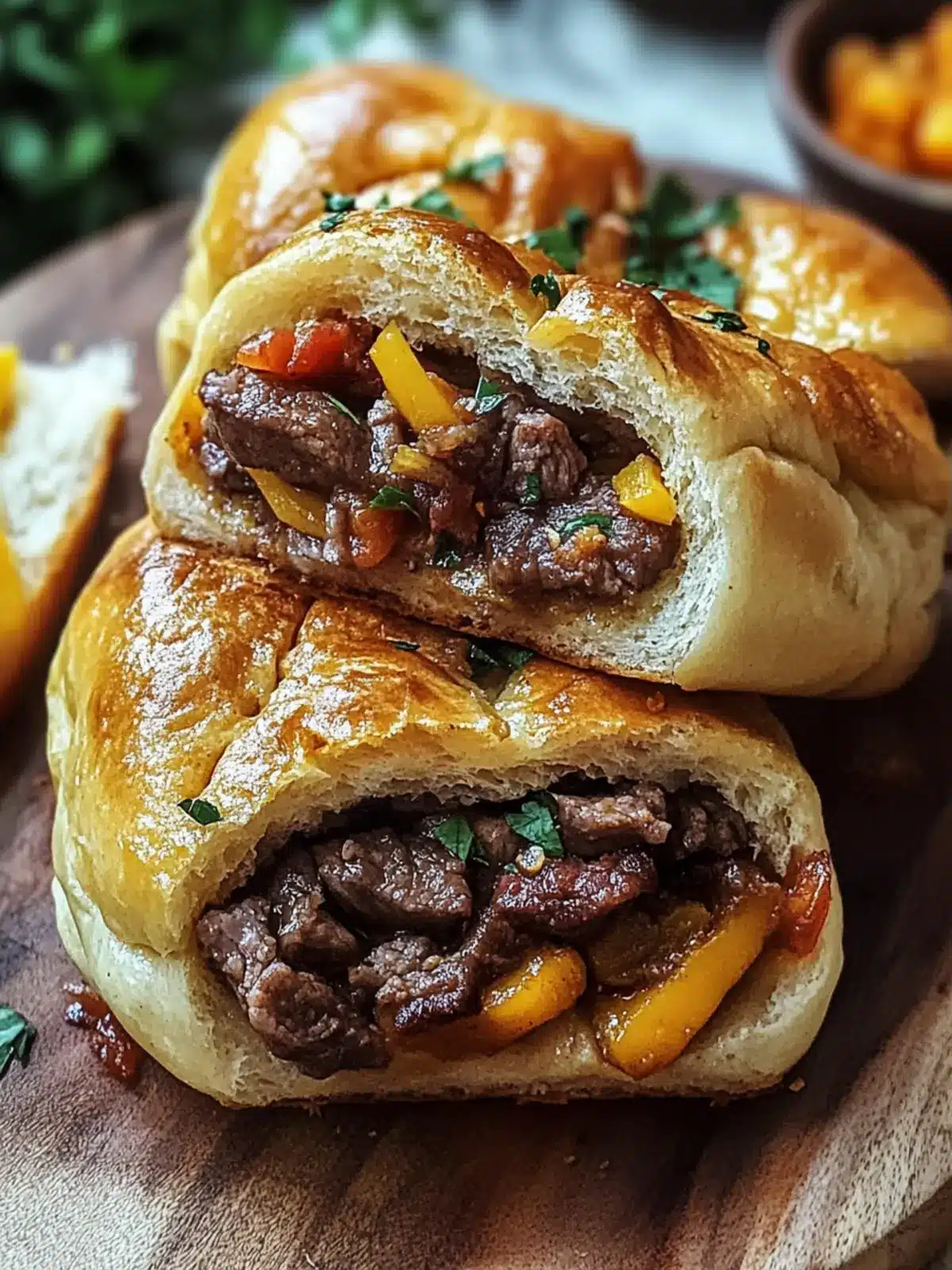 Fluffy Pan Bread With Beef: Delicious Customizable Rolls 2 Fluffy Pan Bread With Beef