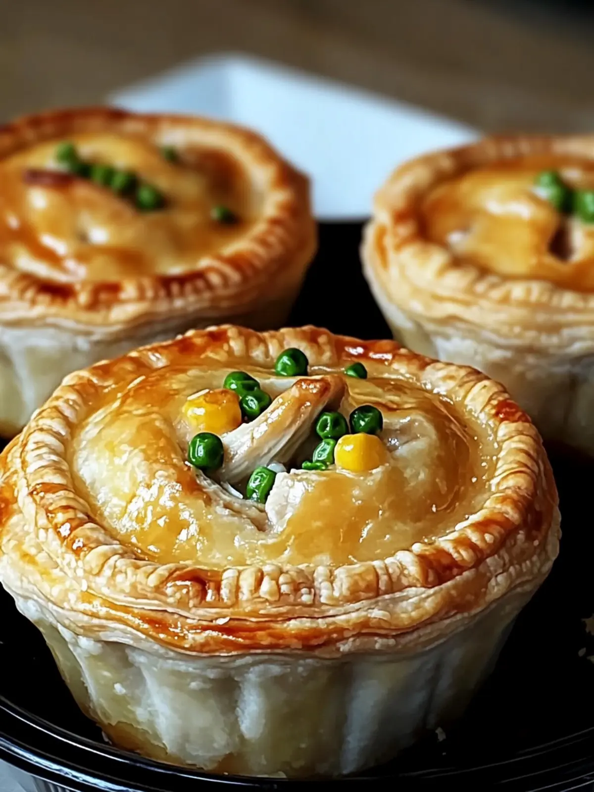Delicious Mini Chicken Pot Pies for Cozy Family Nights 3 Mini Chicken Pot Pies