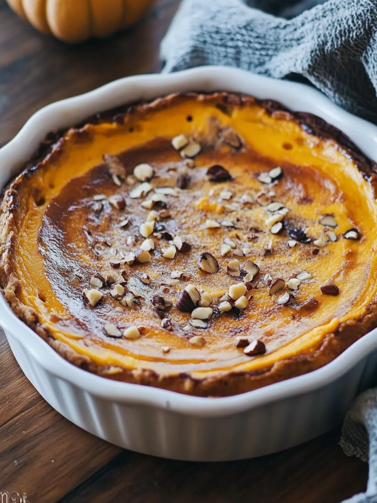Pumpkin Hazelnut Custard Clafoutis Cozy, Guilt-Free Delight 2 Pumpkin Hazelnut Custard (Clafoutis)