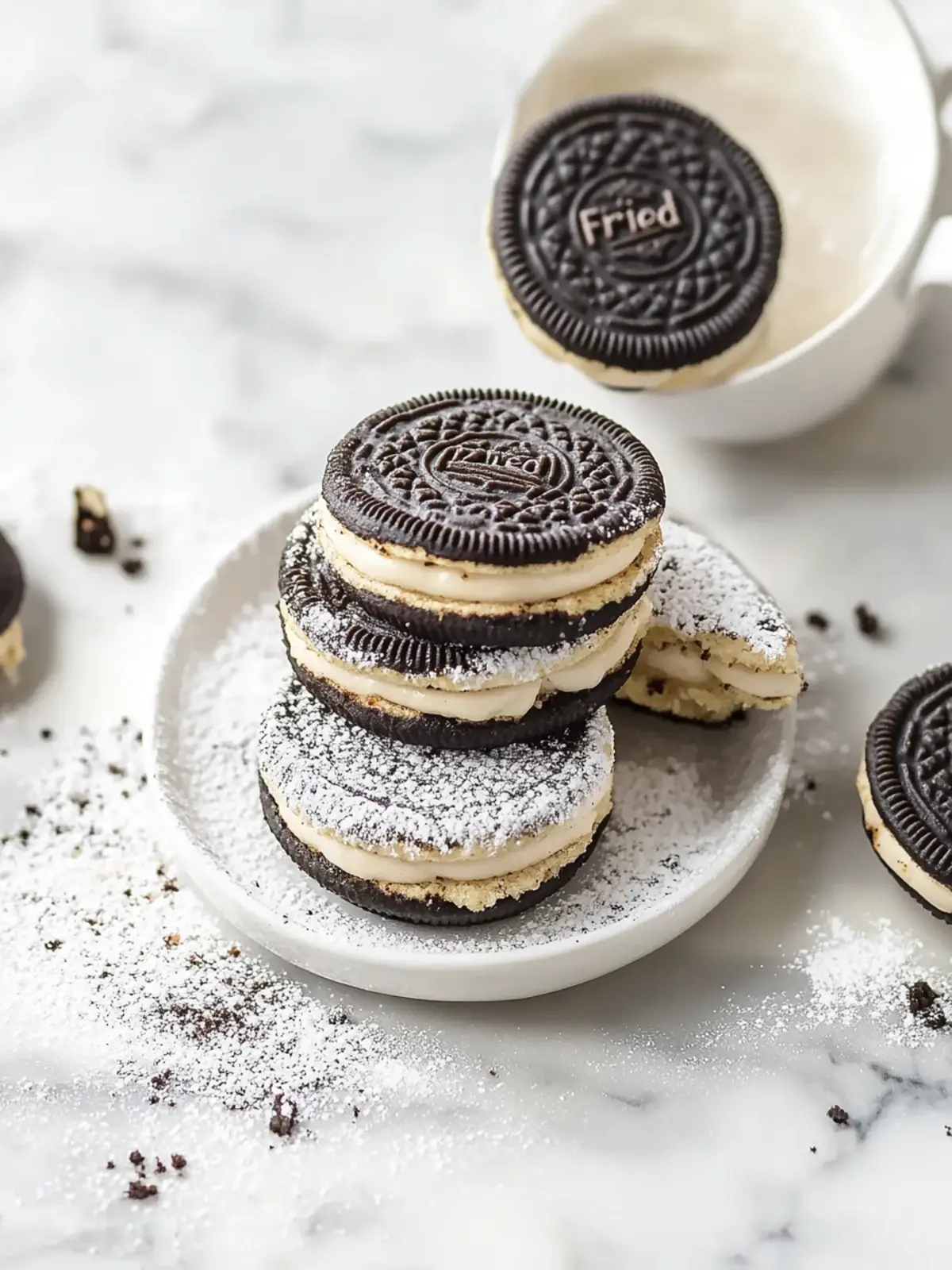 Healthier Friedâ Oreos: A Guilt-Free Sweet Delight 3 Friedâ Oreos