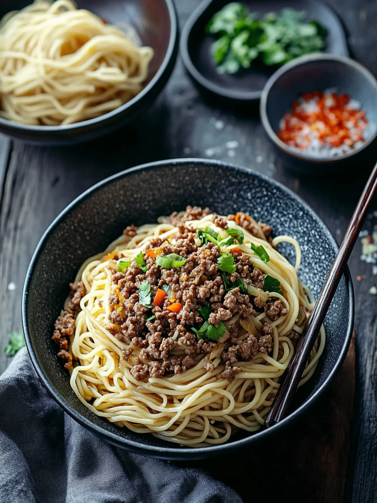 Satisfy Your Cravings with Asian Ground Beef Noodles 2 Asian Ground Beef Noodles