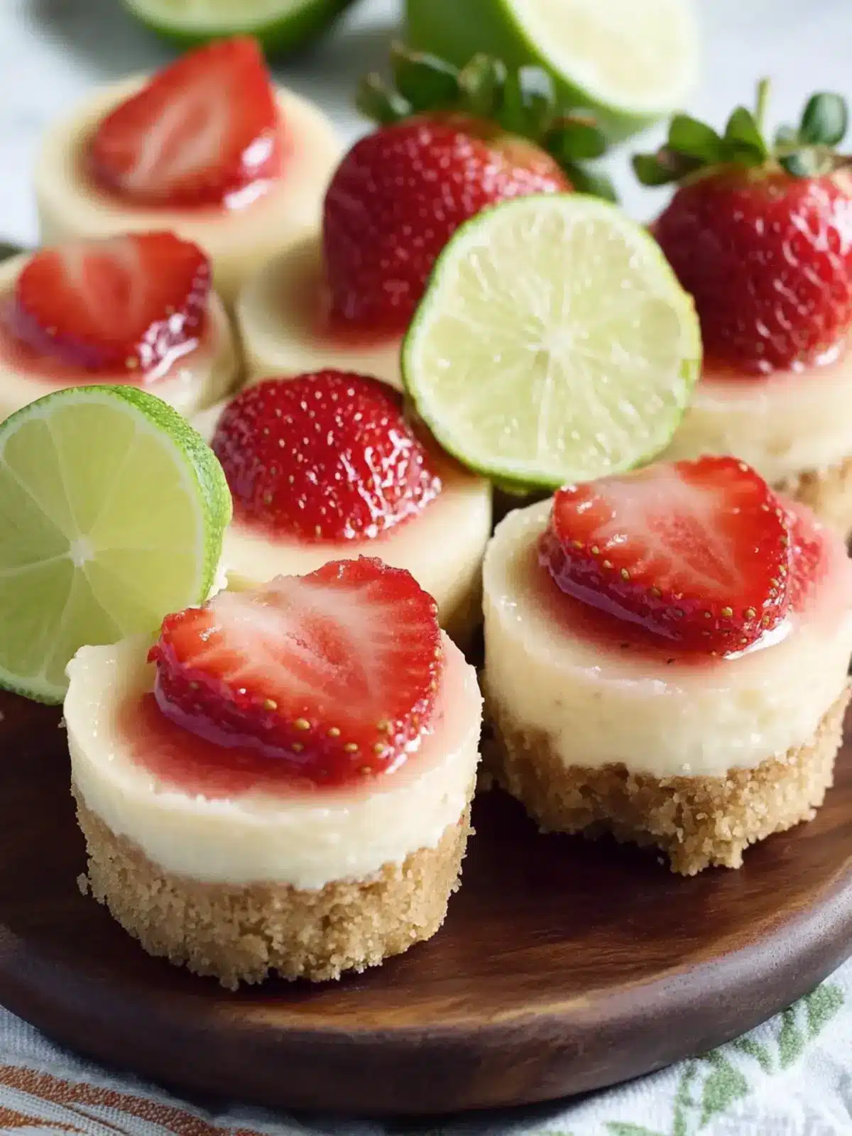 Strawberry Key Lime Cheesecake Bites You Can't Resist 3 Strawberry Key Lime Cheesecake Bites