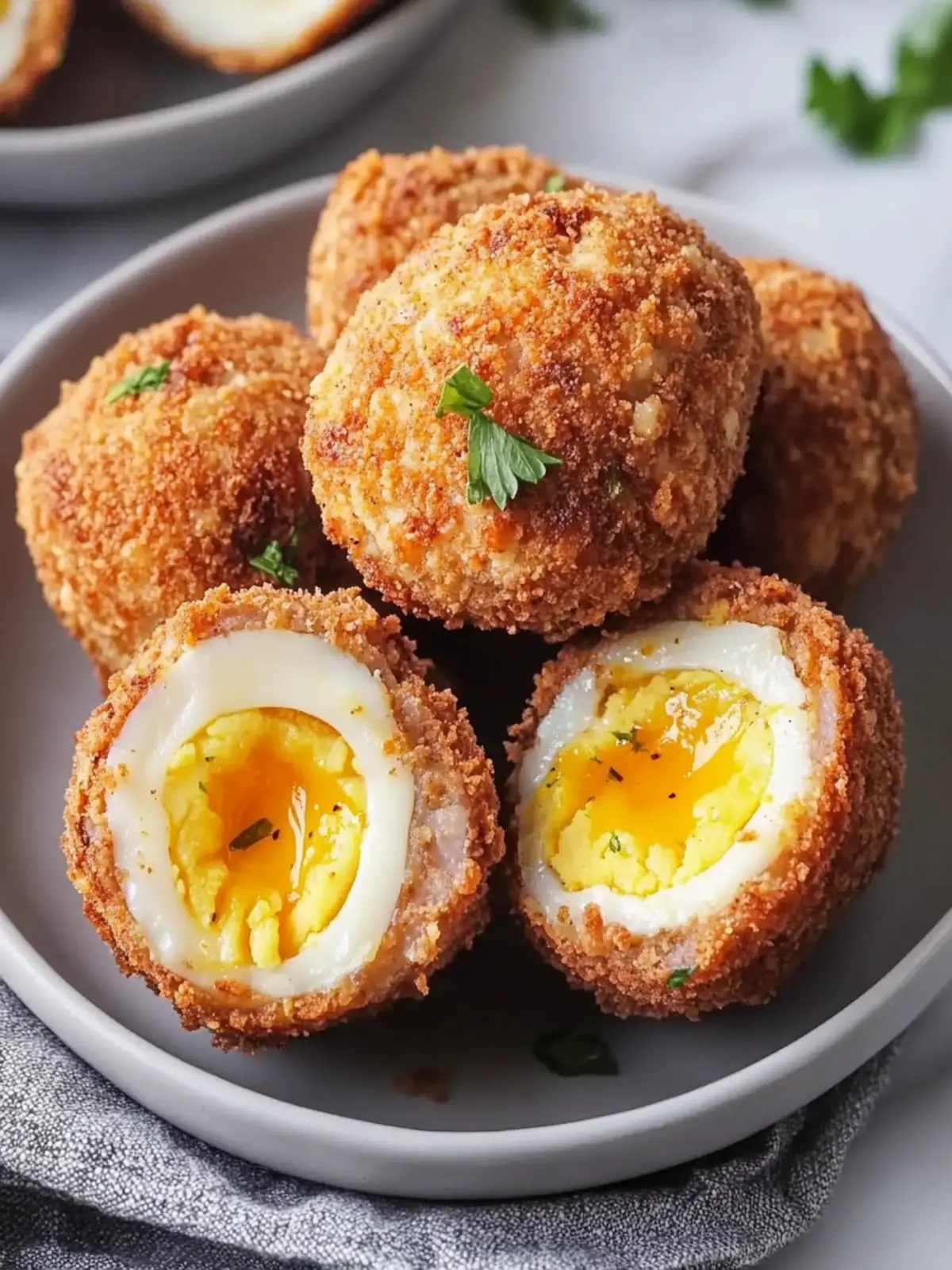 Crispy Air Fryer Scotch Eggs for a Guilt-Free Breakfast Delight 4 Air Fryer Scotch Eggs