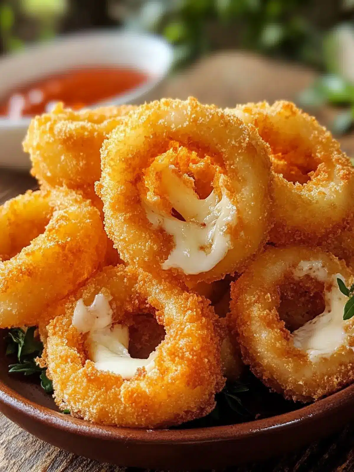 Crispy Cheesy Mozzarella Onion Rings Your Next Flavorful Treat 3 Cheesy Mozzarella Onion Rings Crispy and Flavorful Treat