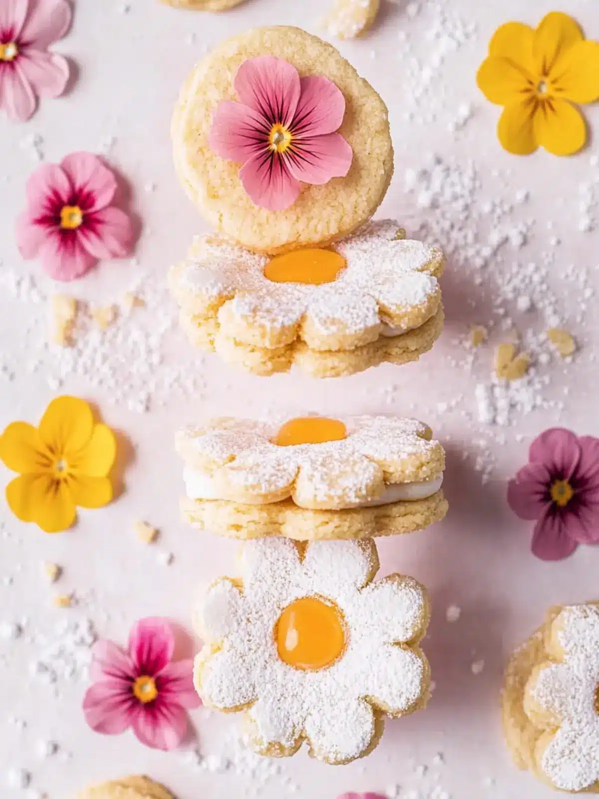 Delicious Flower Sandwich Biscuits for a Sweet Summer Treat 3 Flower Sandwich Biscuits