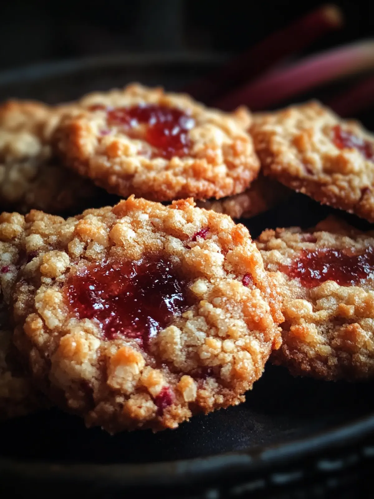 Rhubarb Jam Crumble Cookies That Will Make You Smile 4 Rhubarb Jam Crumble Cookies