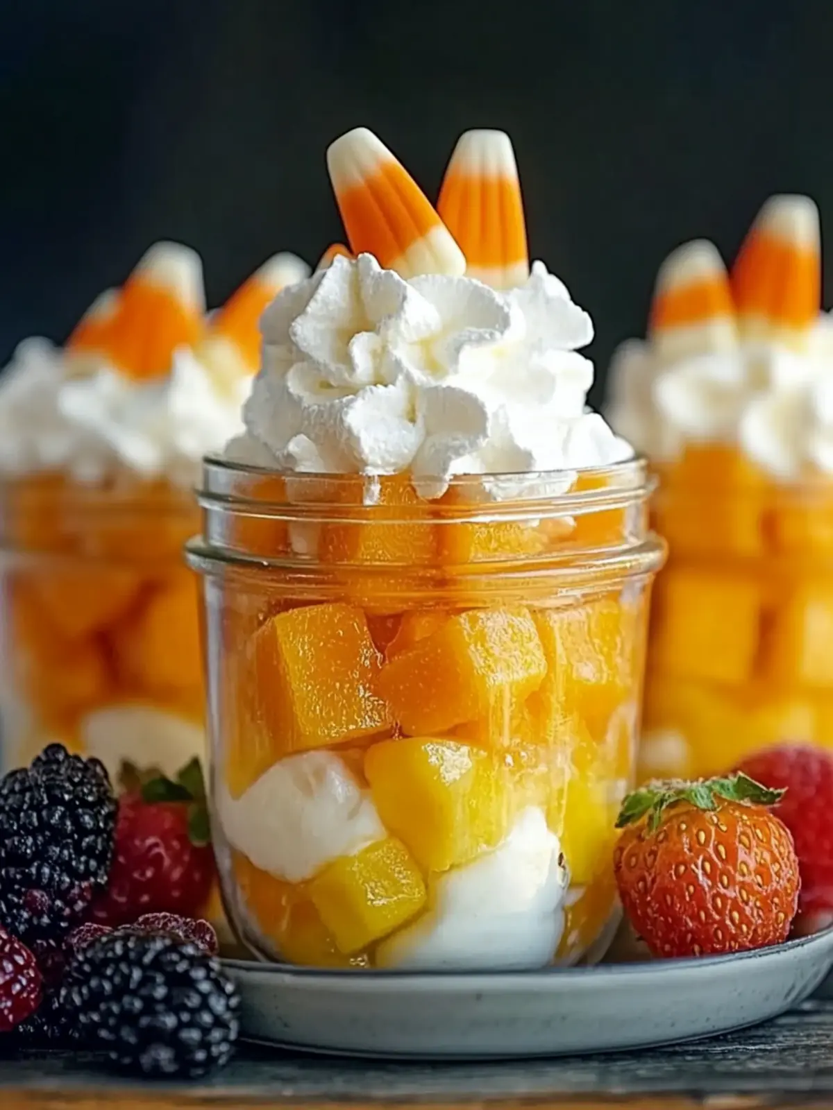 Candy Corn Fruit Parfaits - A Festive Healthy Delight 2 Candy Corn Fruit Parfaits