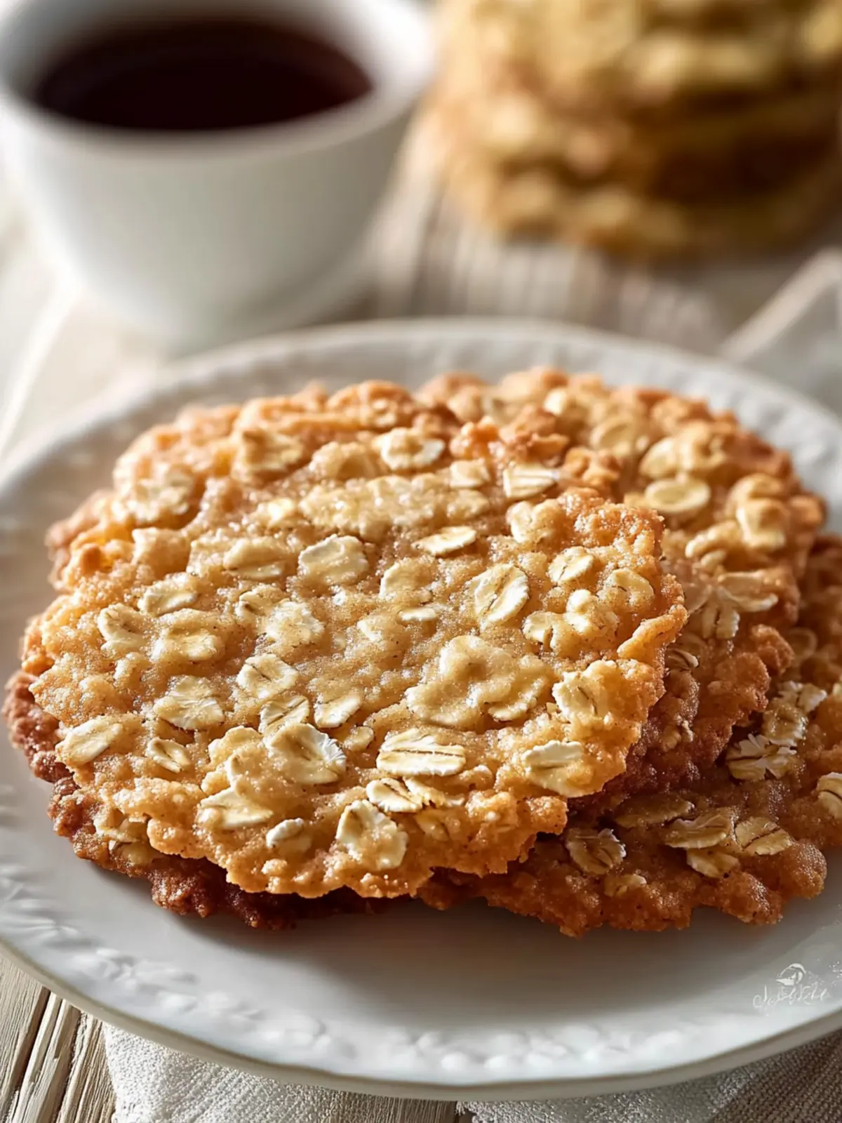 Melt-in-Your-Mouth Oatmeal Lace Cookies for Holiday Joy 2 Oatmeal Lace Cookies