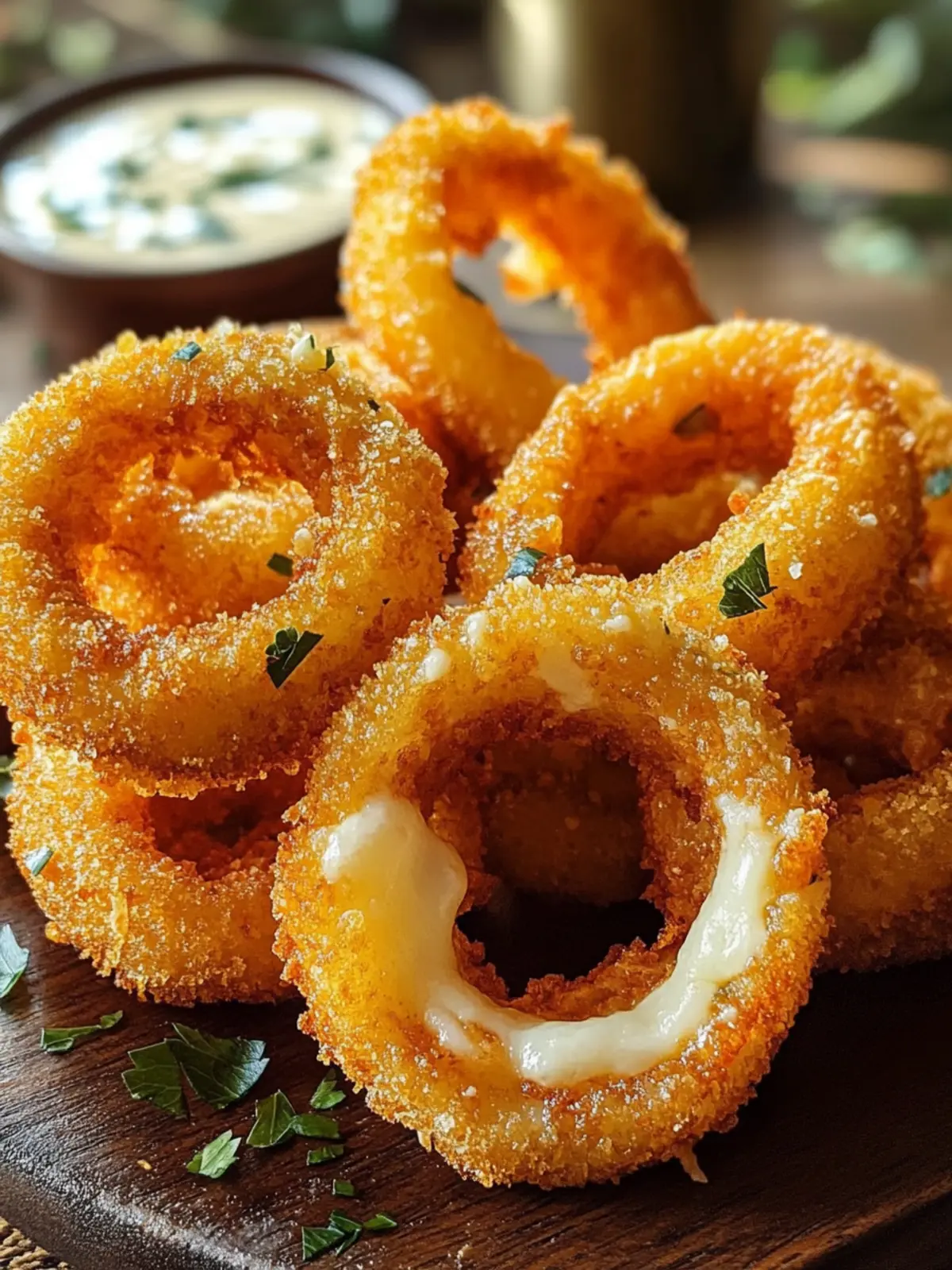 Crispy Cheesy Mozzarella Onion Rings Your Next Flavorful Treat 2 Cheesy Mozzarella Onion Rings Crispy and Flavorful Treat