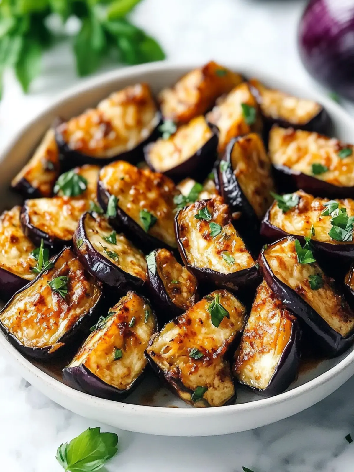 Crispy Low-Calorie Air Fryer Eggplant for Guilt-Free Snacking 2 Low-Calorie Air Fryer Eggplant