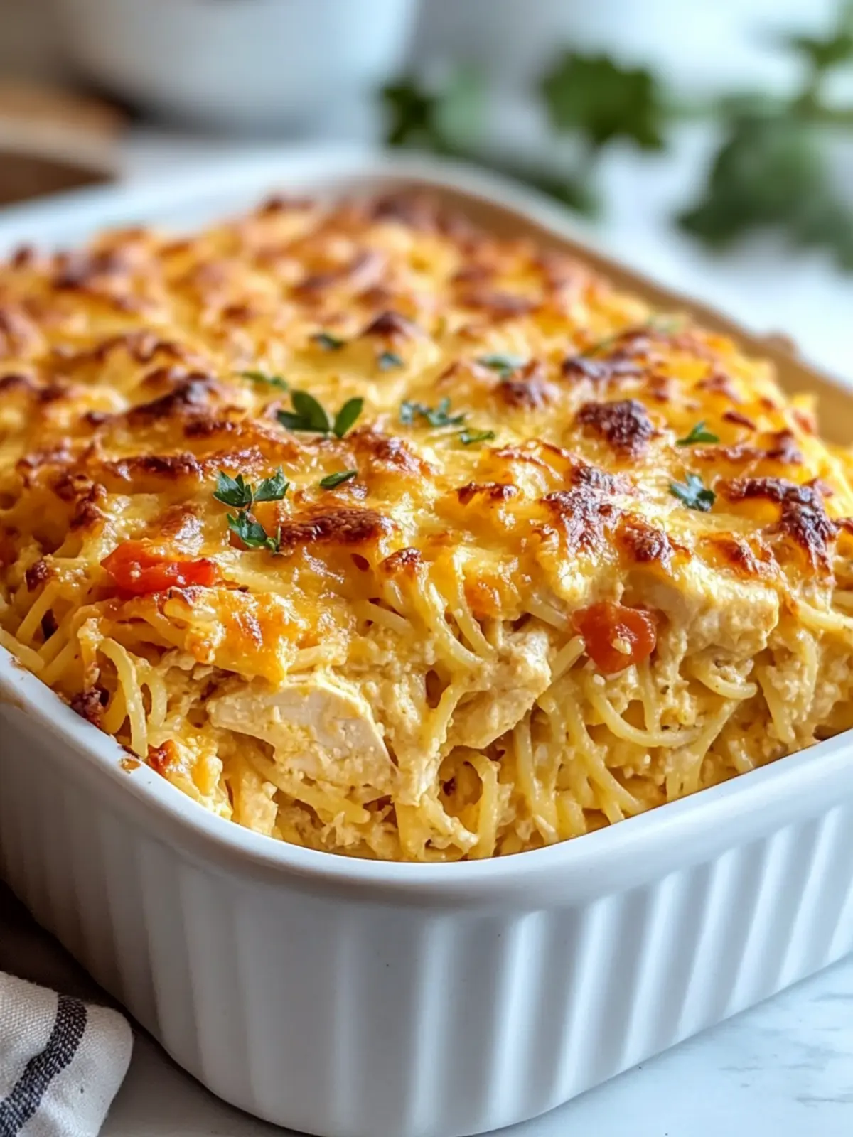 Creamy Chicken Spaghetti Bake Your Family Will Love 4 Chicken Spaghetti Bake