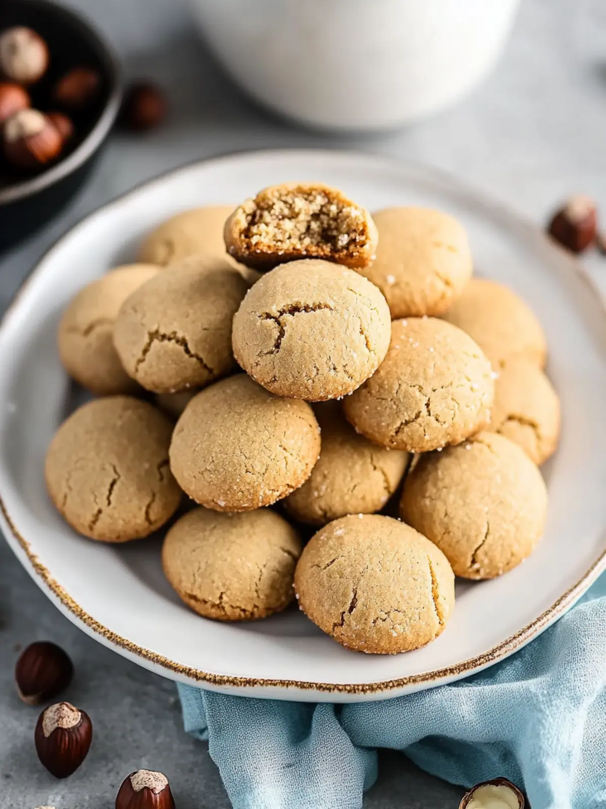 Baci di Dama Hazelnut Cookies: Melt-in-Your-Mouth Delight 2 Baci di Dama - Hazelnut Cookies