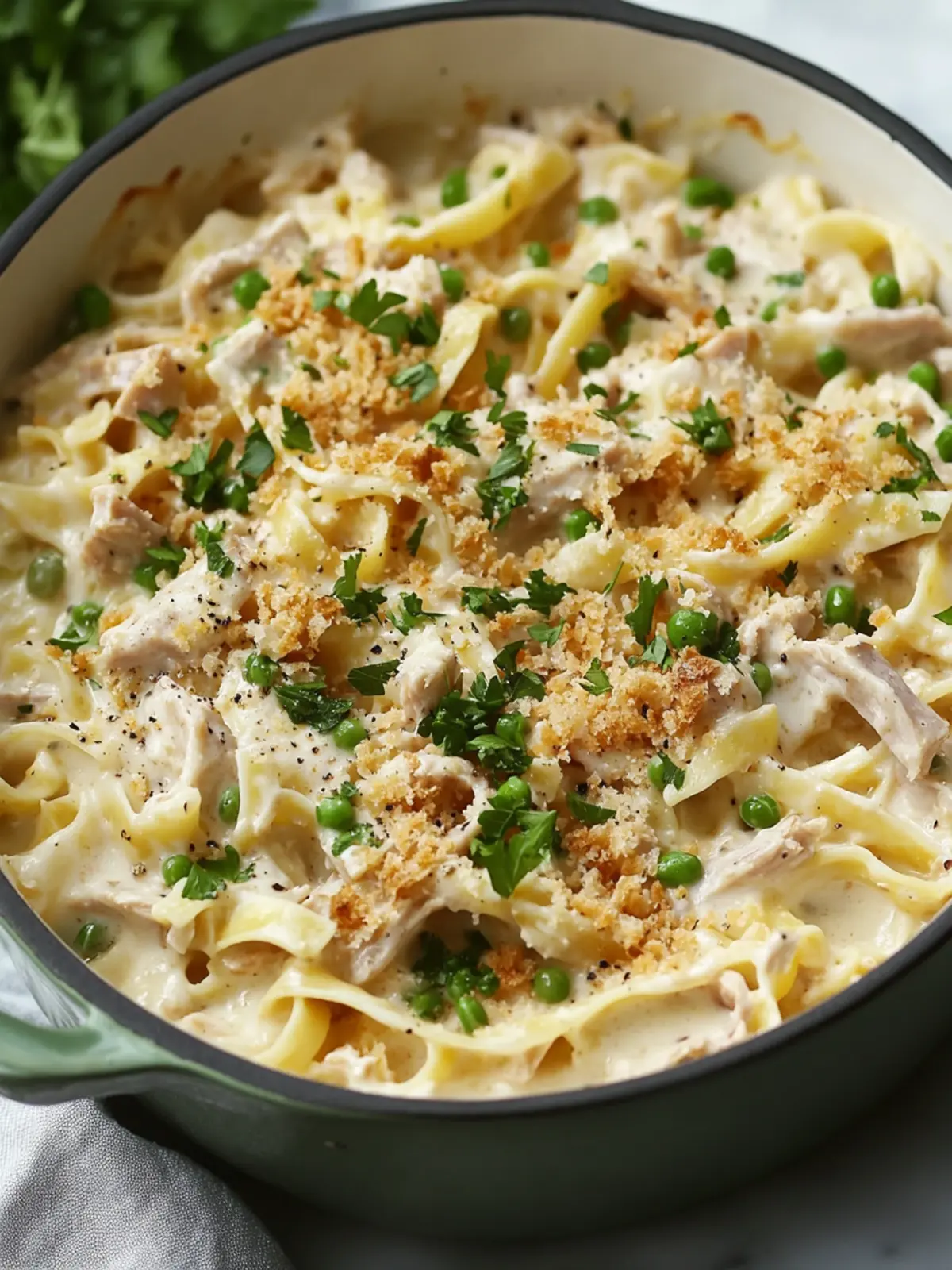One-Pot Creamy Tuna Noodle Casserole for Quick Comfort 3 One-Pot Creamy Tuna Noodle Casserole