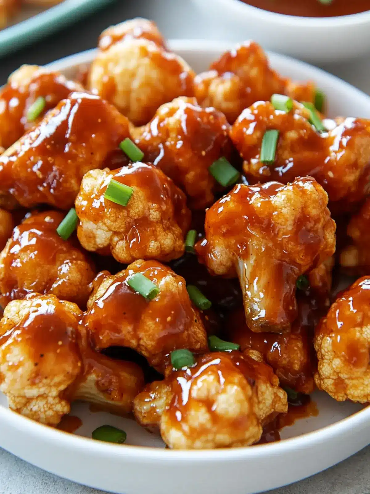 Crispy Air Fryer BBQ Cauliflower Wings for Guilt-Free Snacking 2 Air Fryer BBQ Cauliflower Wings