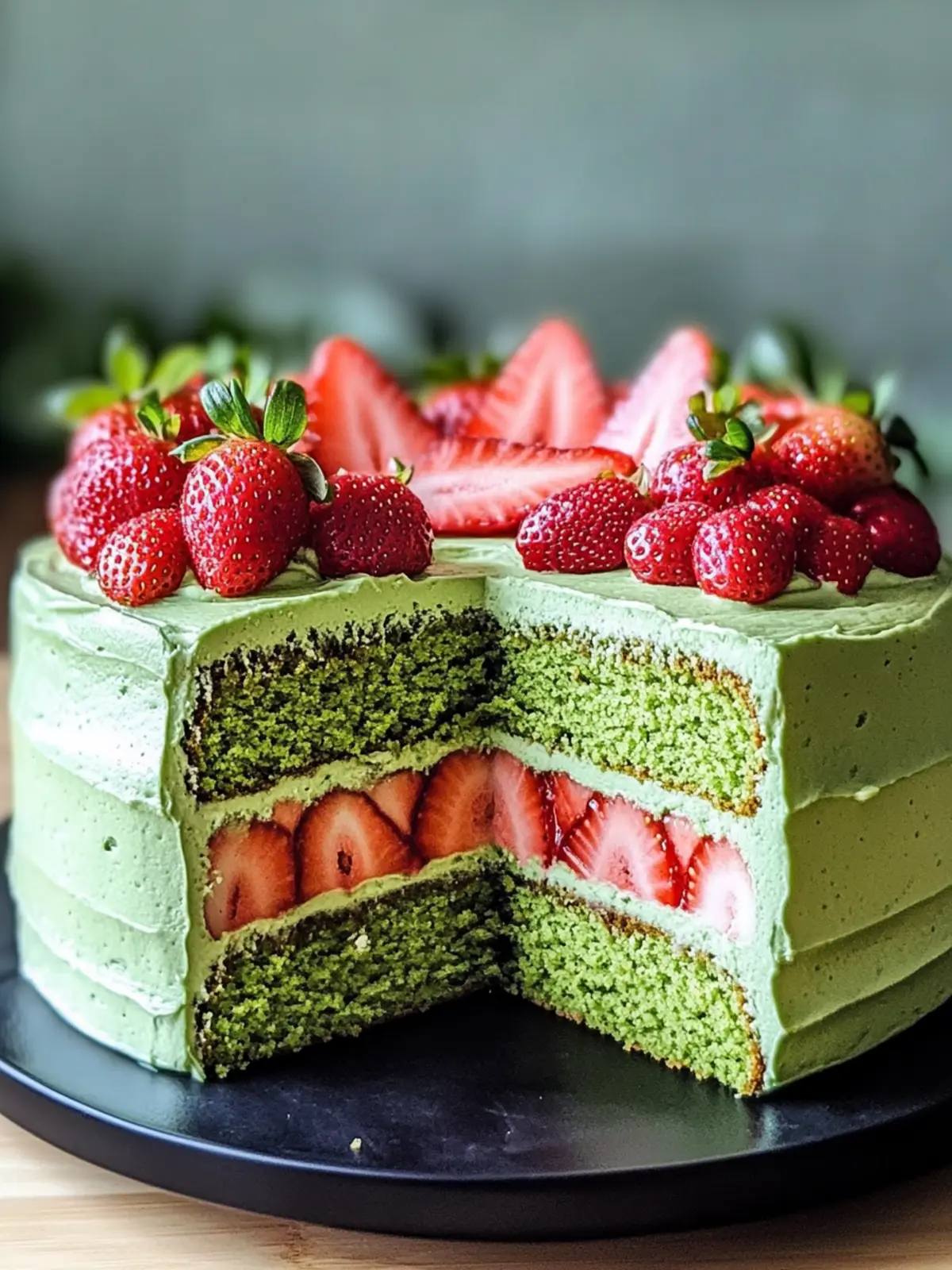 Delicious Strawberry Matcha Cake: A Flavorful Spring Treat 4 Strawberry Matcha Cake