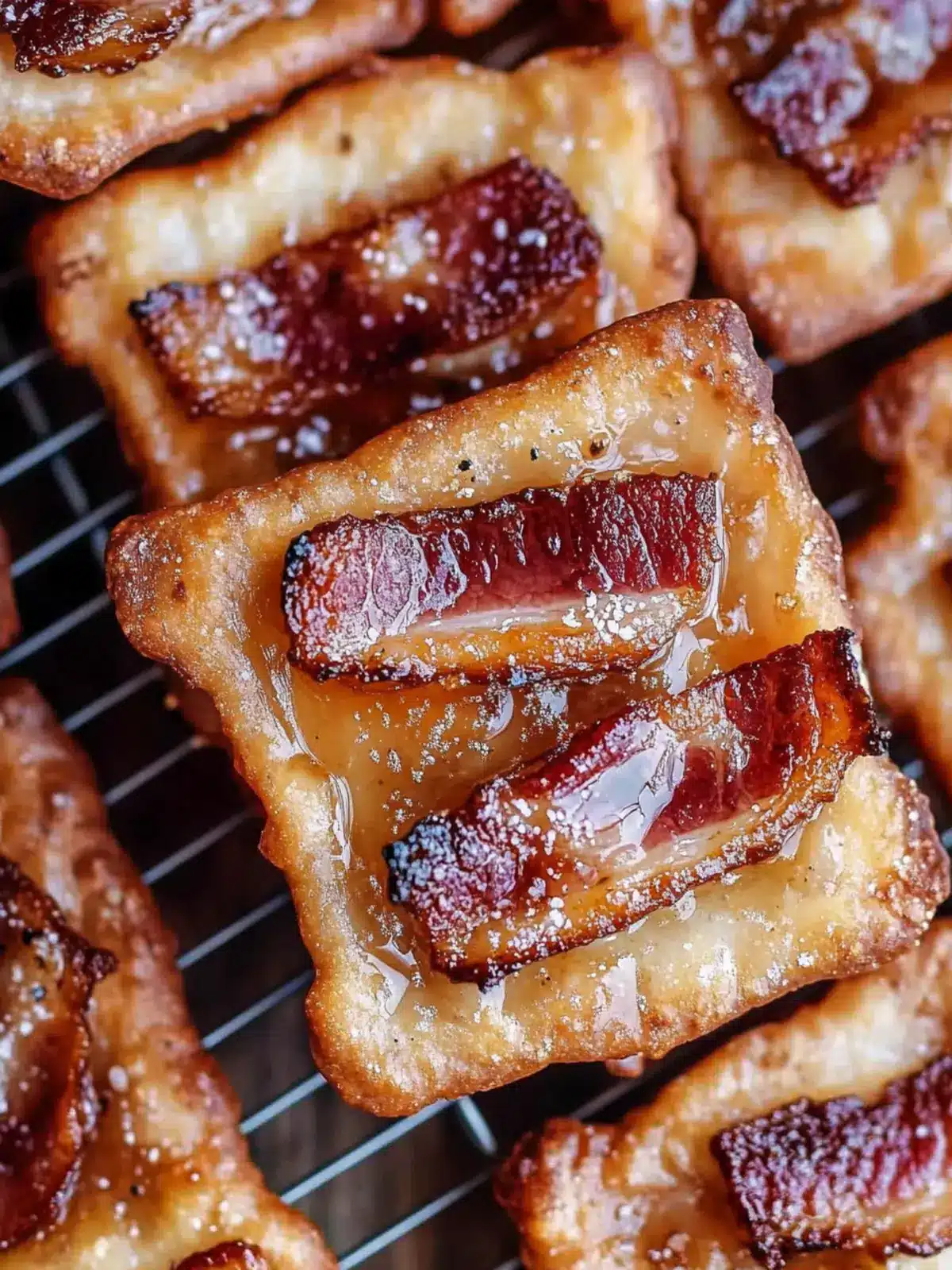 Crispy Bacon Crackers: Sweet and Savory Party Hit! 3 Bacon Crackers