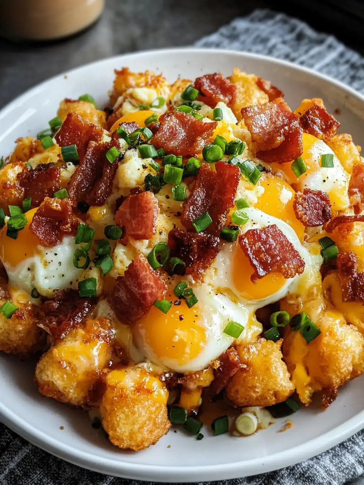 Bacon Egg and Cheese Breakfast Totchos for a Fun Morning Treat 3 Bacon Egg And Cheese Breakfast Totchos