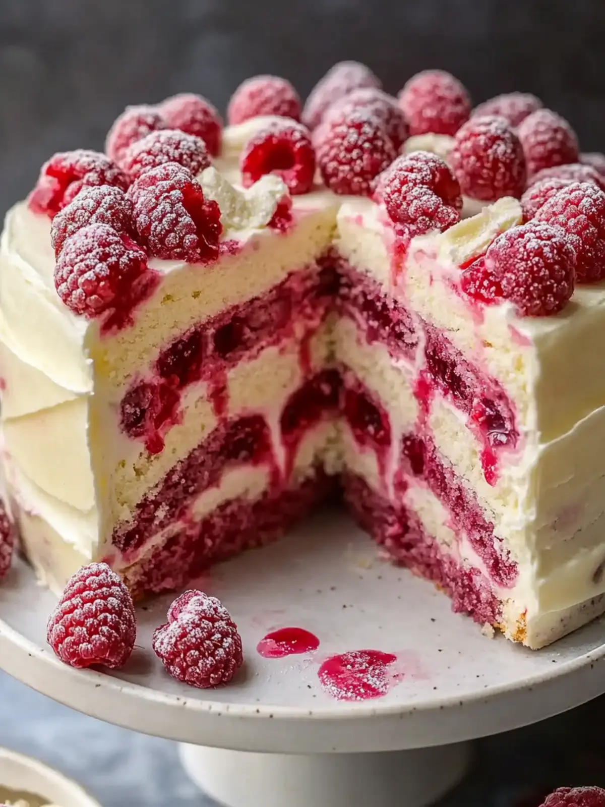 Decadent White Chocolate Raspberry Cake for Sweet Moments 2 White Chocolate Raspberry Cake