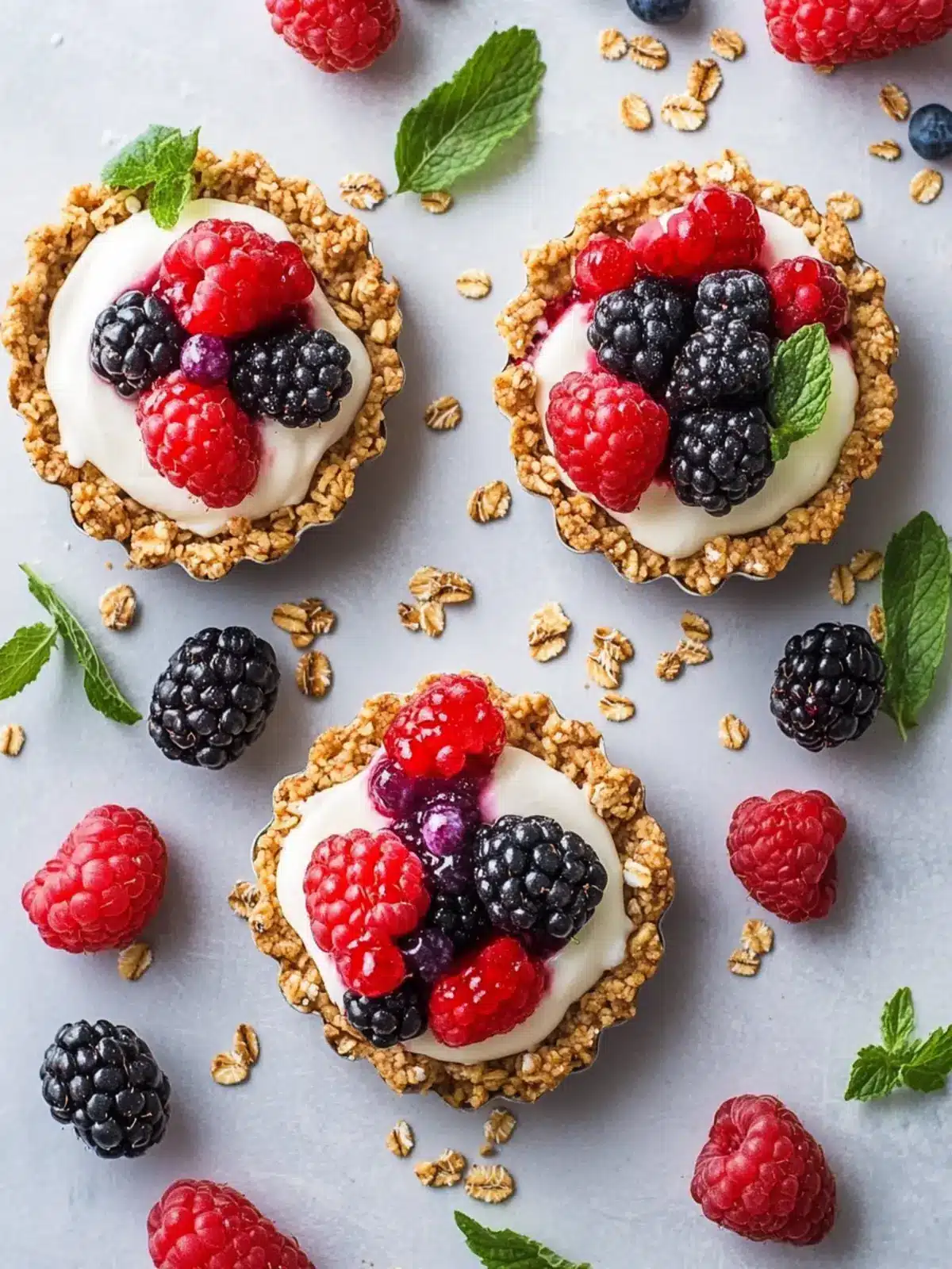 Berry and Mascarpone Granola Tarts: Quick & Irresistible Treat 4 Berry and Mascarpone Granola Tarts