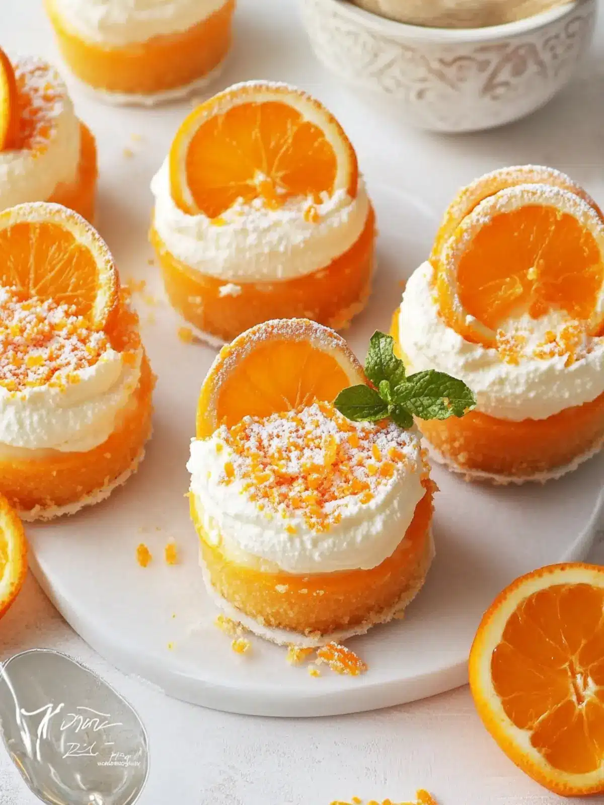 Vegan Mini No-Bake Orange Cheesecakes for Summer Bliss 3 Mini No-Bake Orange Cheesecakes