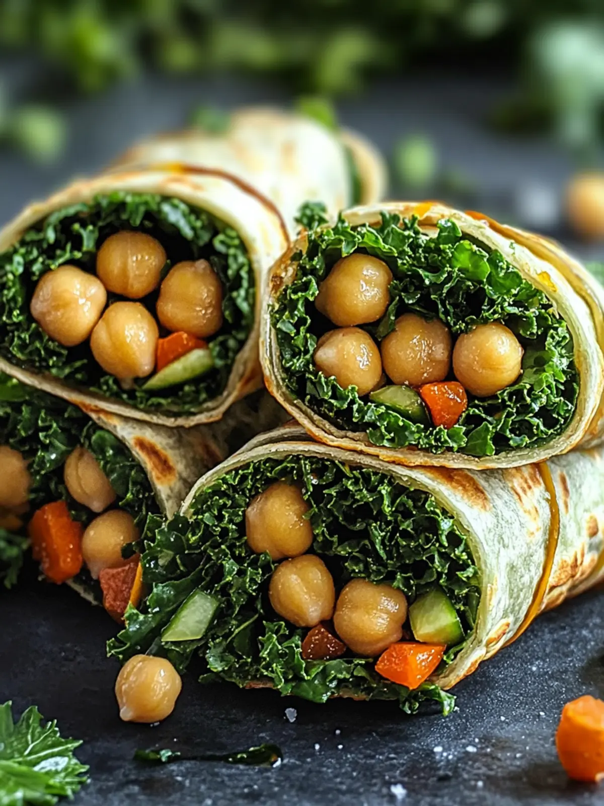 Crispy Chickpea & Kale Wraps A Fresh Flavorful Meal Delight 3 Crispy Chickpea & Kale Wraps Fresh and Flavorful Meal