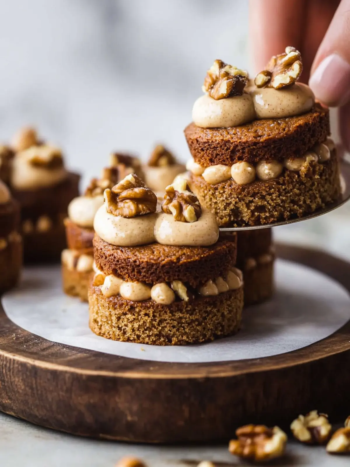 Mini Coffee and Walnut Cakes That Wow at Any Gathering 3 Mini Coffee and Walnut Cakes