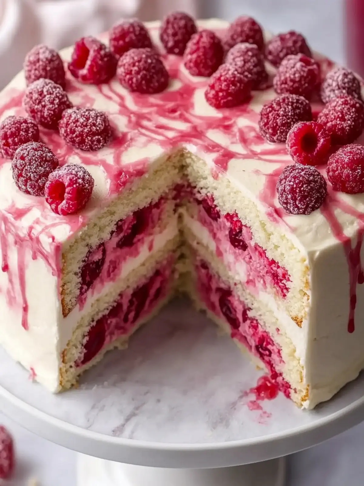 Decadent White Chocolate Raspberry Cake for Sweet Moments 3 White Chocolate Raspberry Cake