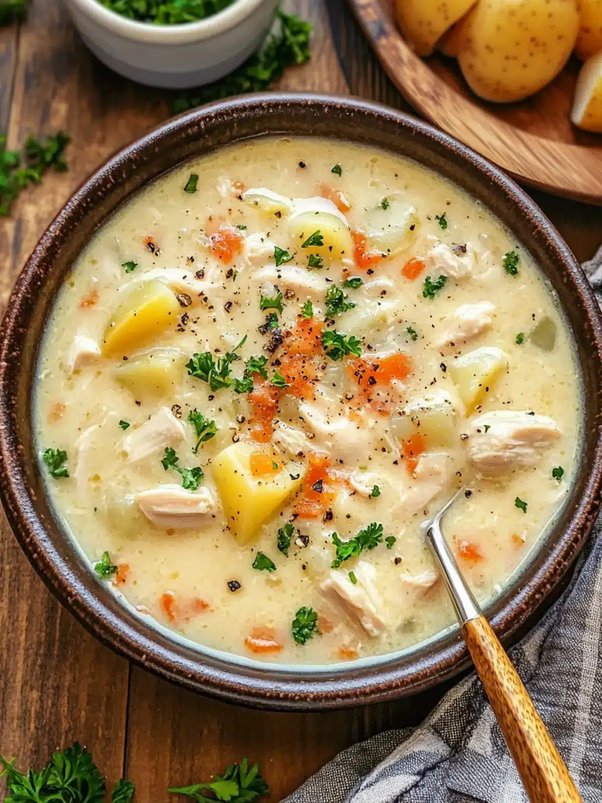 Creamy Chicken and Potato Soup: Cozy Comfort in a Bowl 2 Creamy Chicken and Potato Soup