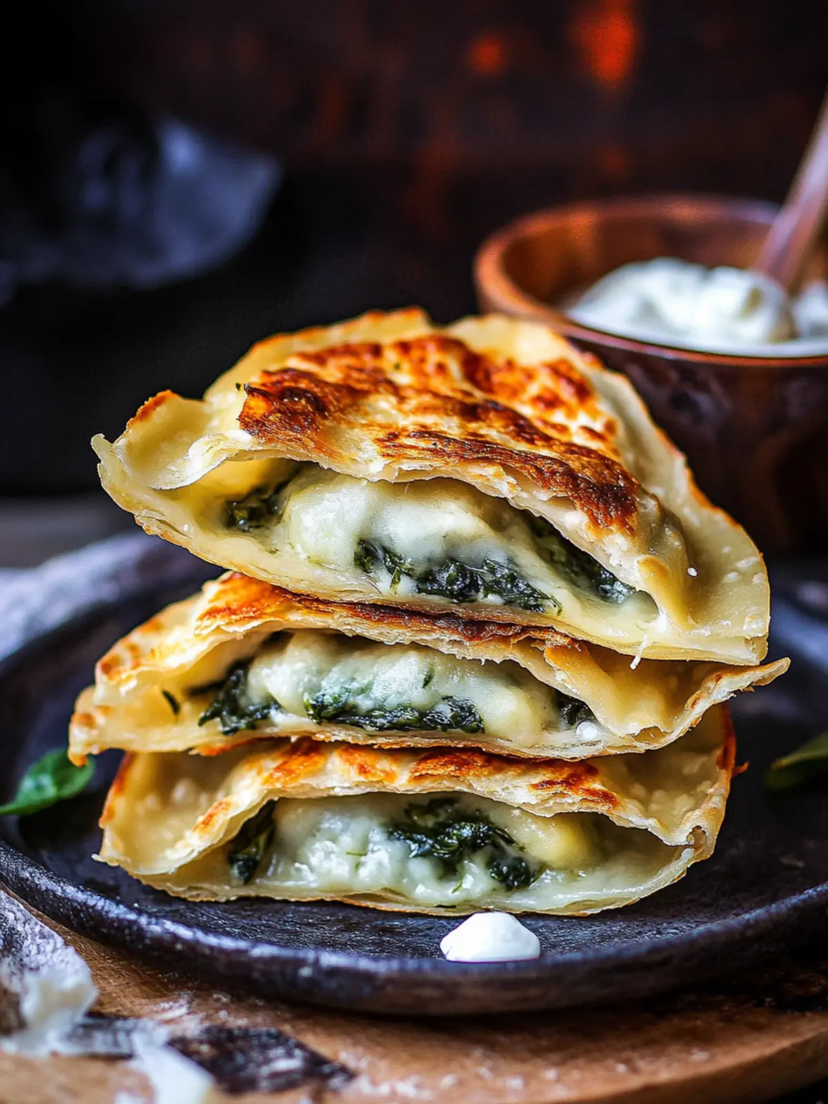 Crunchy Spinach And Cheese Gozleme: Your New Favorite Snack 2 Crunchy Spinach And Cheese Gozleme