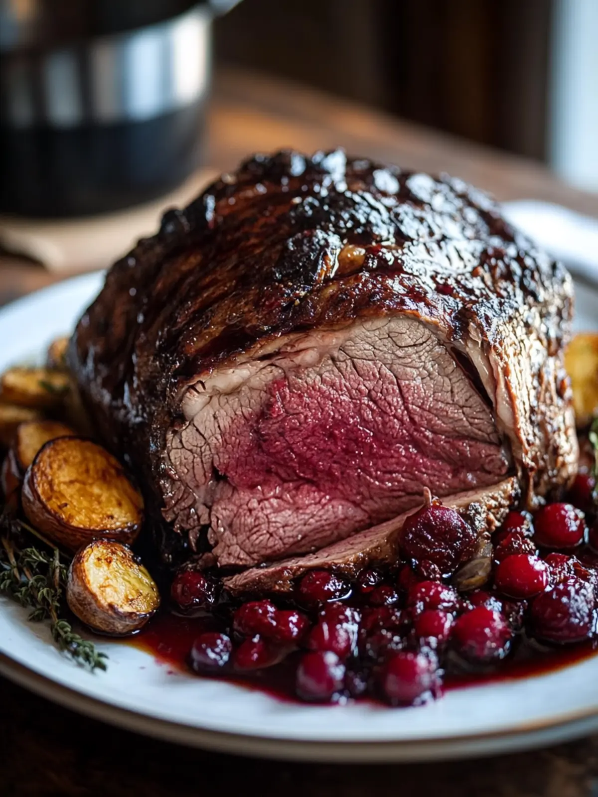 Sweet & Savory Cranberry Balsamic Roast Beef Delight 4 Cranberry Balsamic Roast Beef
