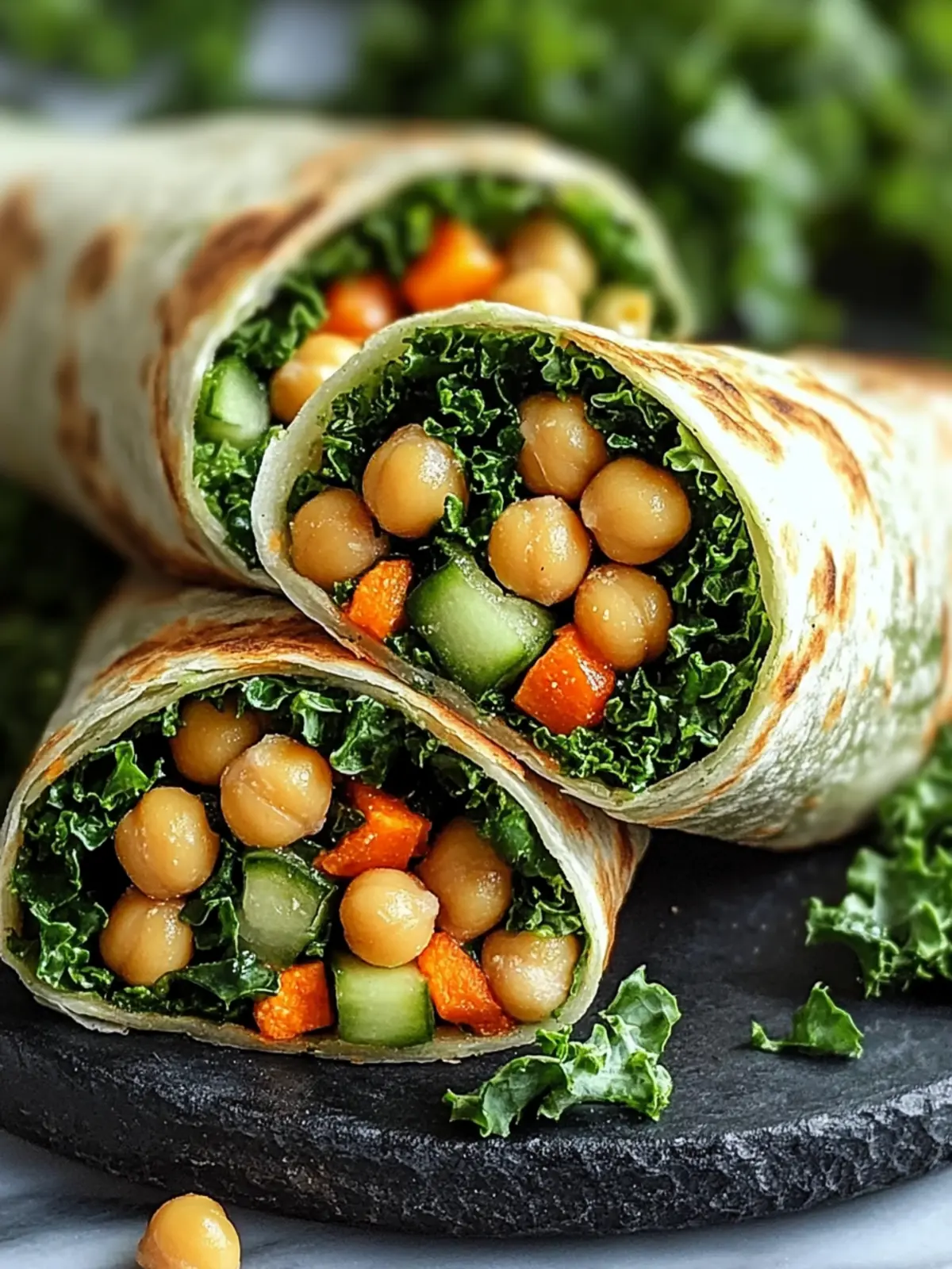 Crispy Chickpea & Kale Wraps A Fresh Flavorful Meal Delight 2 Crispy Chickpea & Kale Wraps Fresh and Flavorful Meal