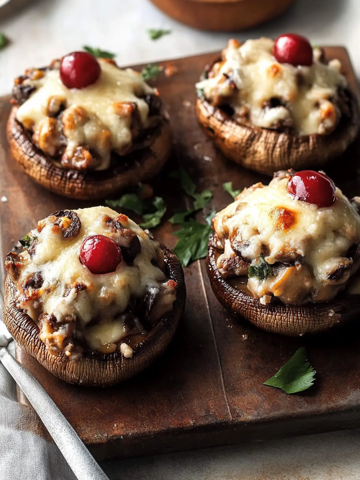 Cherry & Fontina Stuffed Portobellos for Irresistible Flavor 3 Cherry & Fontina Stuffed Portobellos