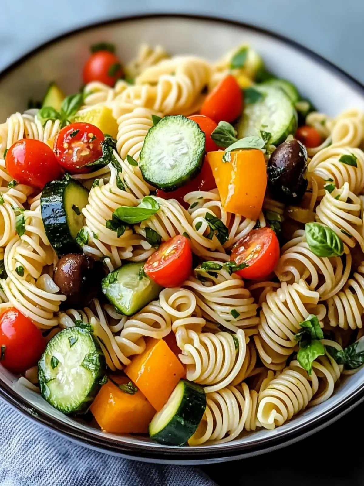 Vibrant Garden Vegetable Pasta Salad for a Refreshing Summer 2 Vibrant Garden Vegetable Pasta Salad