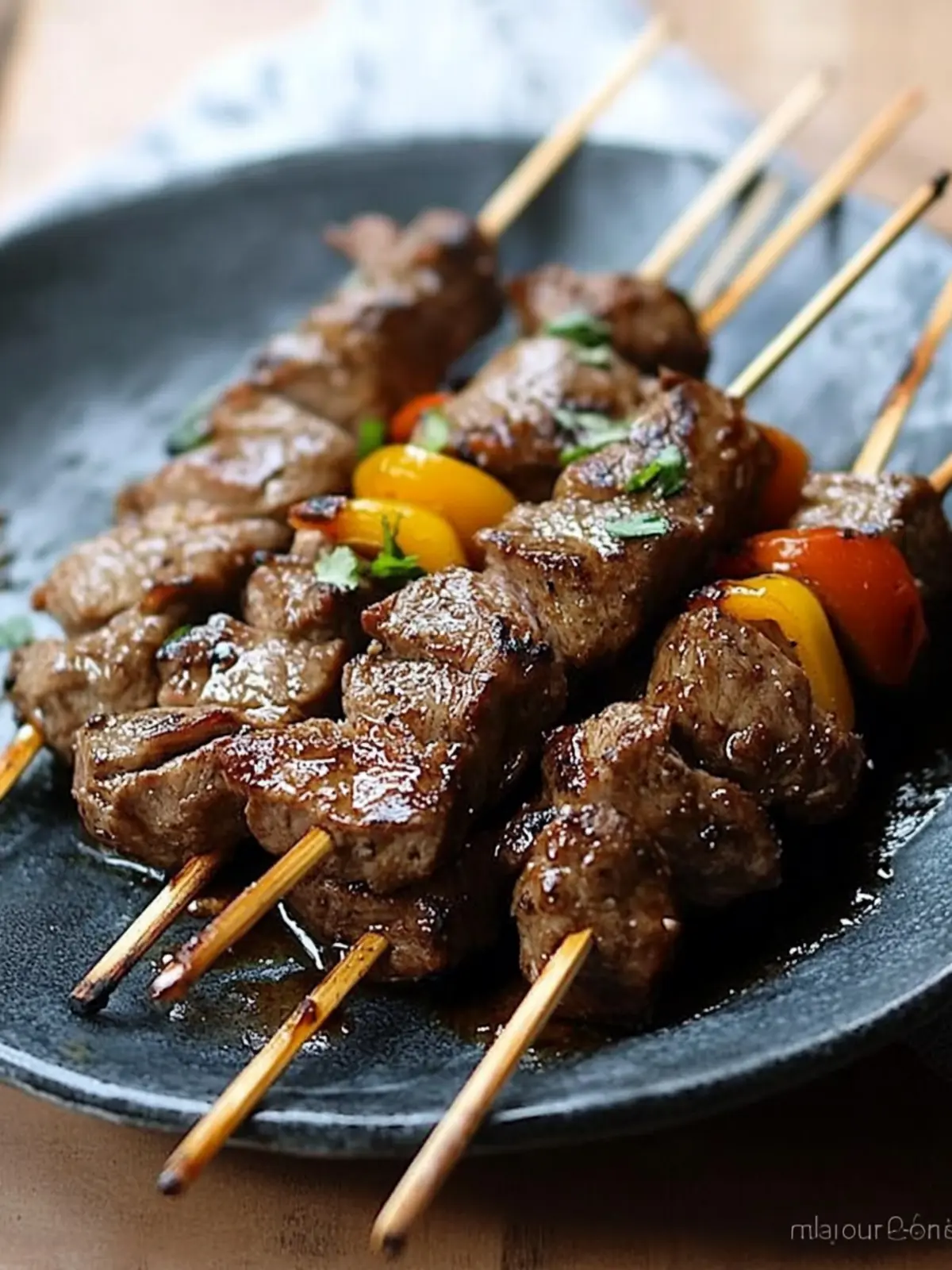 Savor Asian Flank Steak Skewers with a Flavorful Twist 2 Asian Flank Steak Skewers
