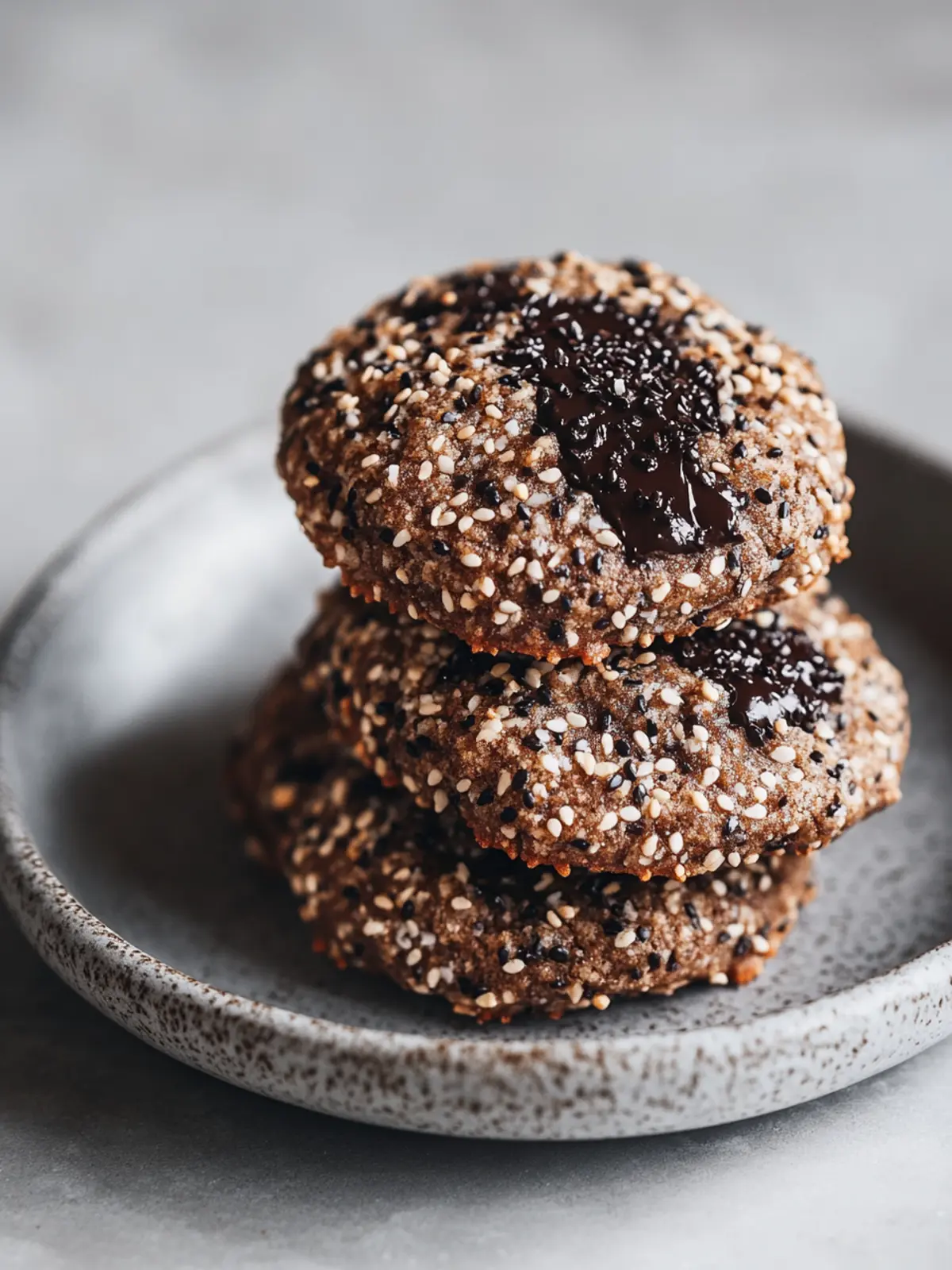 Nutty Sesame Chocolate Rye Breakfast Cookies You ll Love 4 Sesame Chocolate Rye Breakfast Cookies