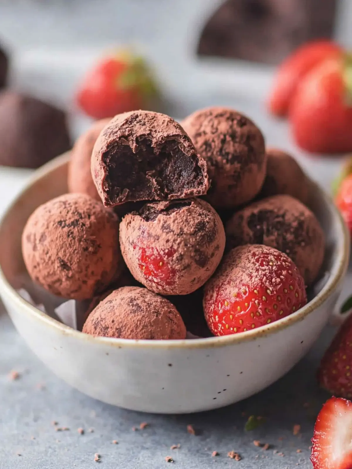 Dairy-Free Strawberry Chocolate Truffles You'll Love Making 3 Strawberry Chocolate Truffles