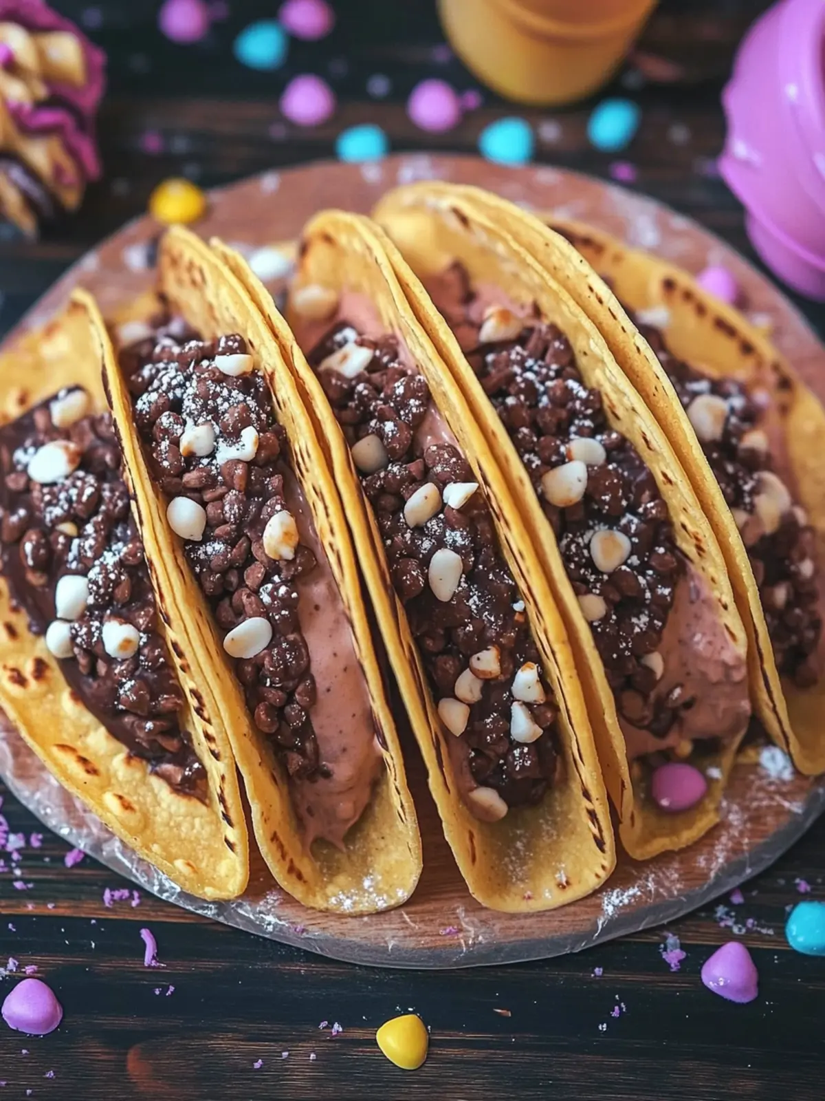 Delightful Choco Taco Shells: Fun Twist on Pizzelle Desserts 3 Choco Tacos Shells